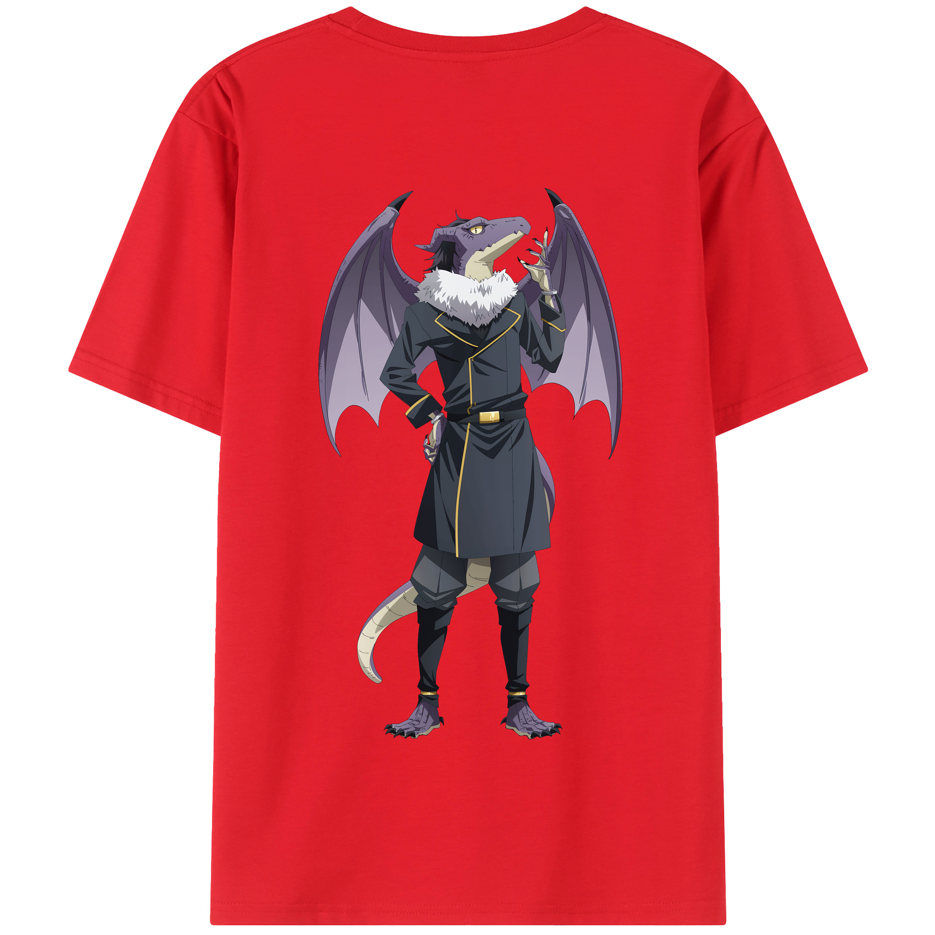 （画像用） 転スラ Regarding Reincarnated to Slime 綿100％半袖Tシャツ（背面プリント）
