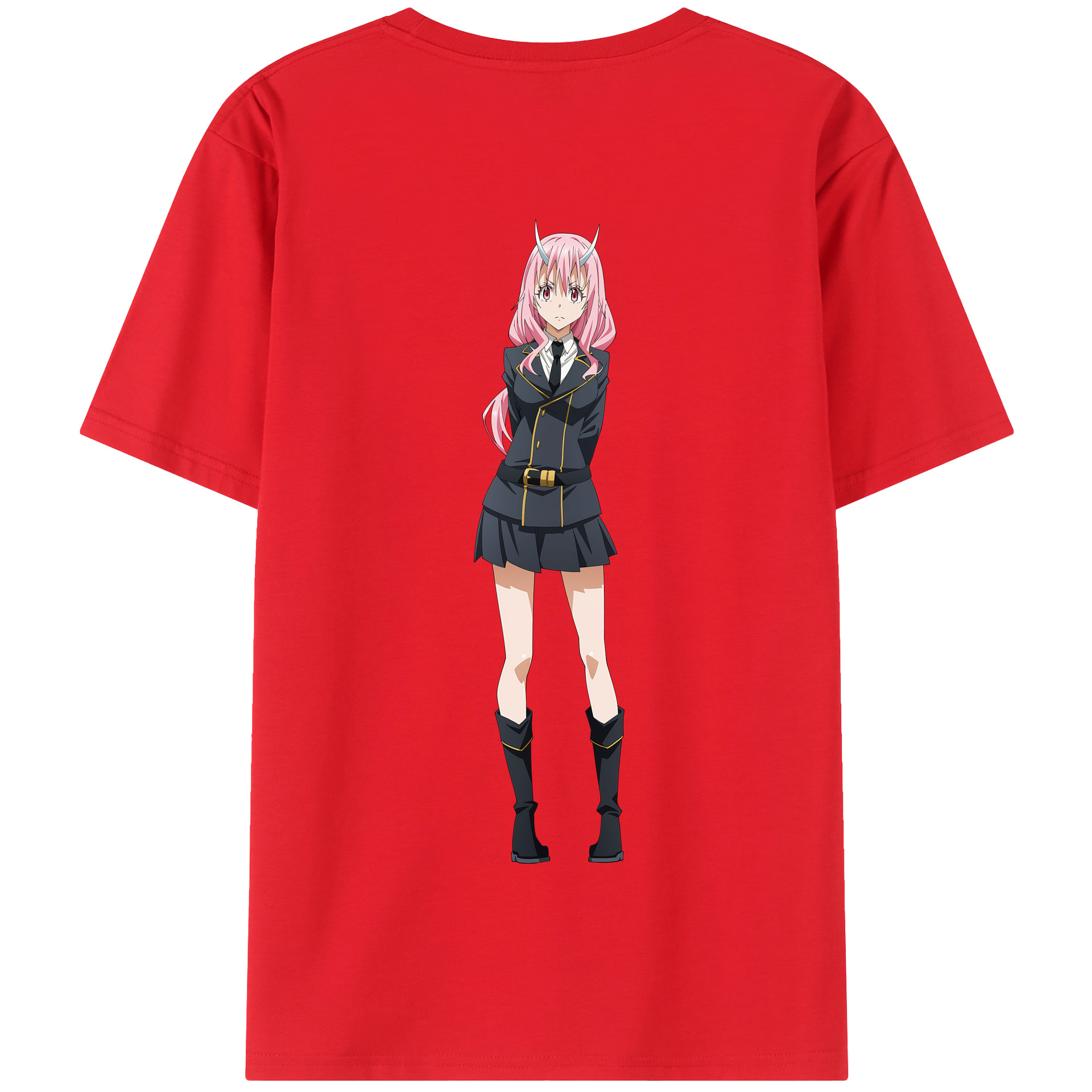 （画像用） 転スラ Regarding Reincarnated to Slime 綿100％半袖Tシャツ（背面プリント）