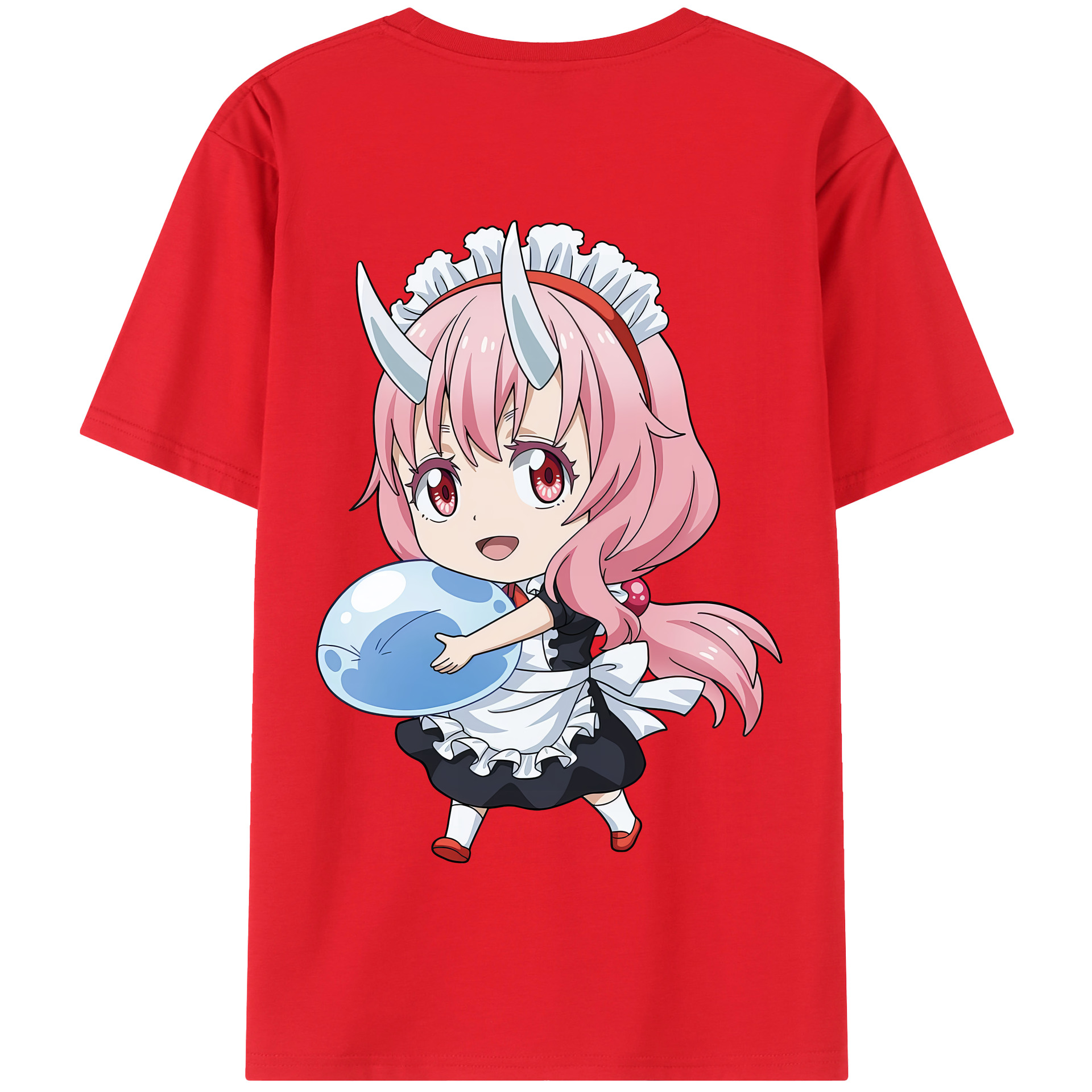 （画像用） 転スラ Regarding Reincarnated to Slime 綿100％半袖Tシャツ（背面プリント）