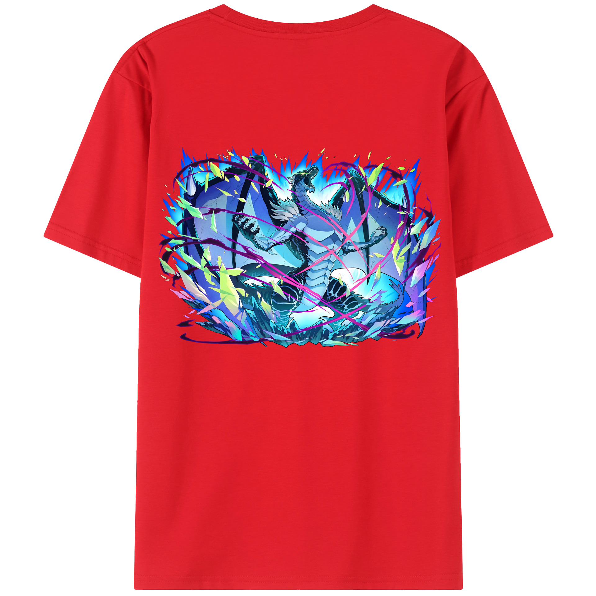 （画像用） 転スラ Regarding Reincarnated to Slime 綿100％半袖Tシャツ（背面プリント）