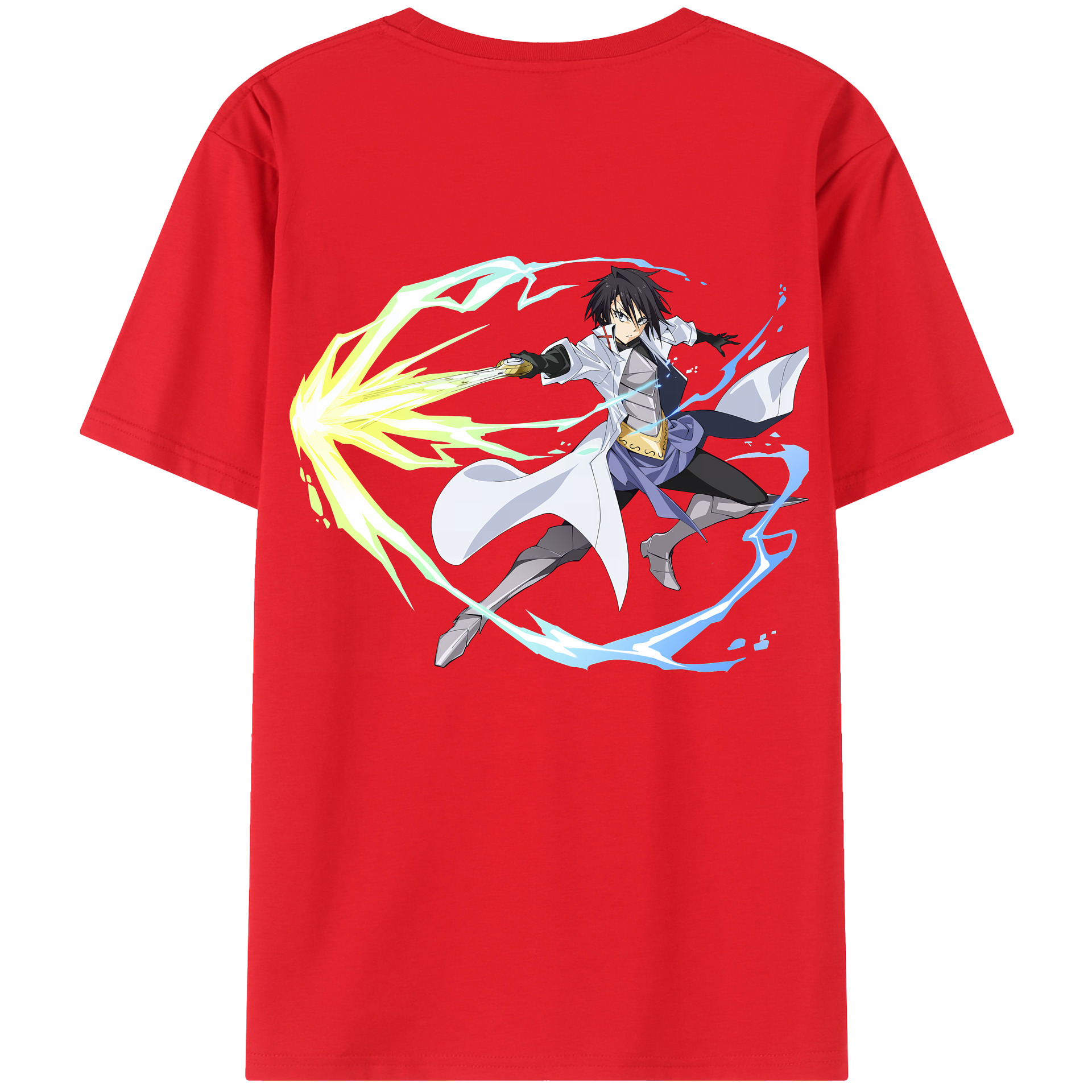 （画像用） 転スラ Regarding Reincarnated to Slime 綿100％半袖Tシャツ（背面プリント）