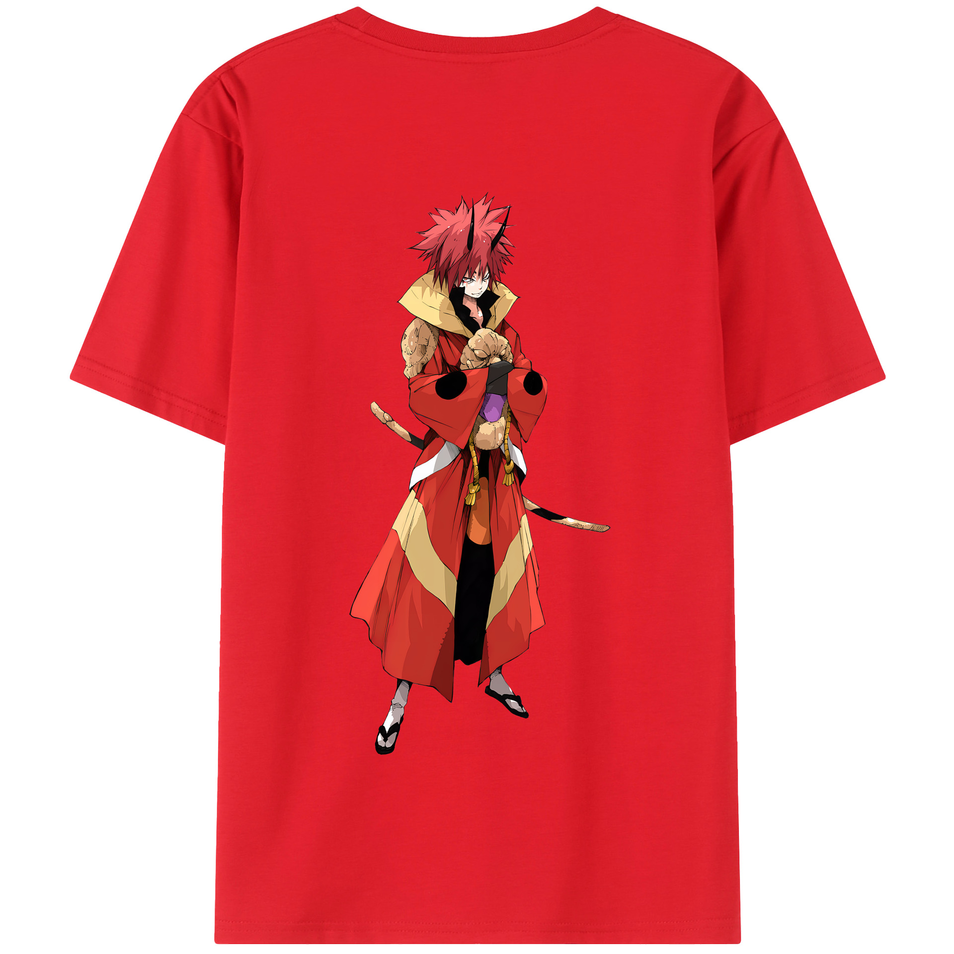 （画像用） 転スラ Regarding Reincarnated to Slime 綿100％半袖Tシャツ（背面プリント）