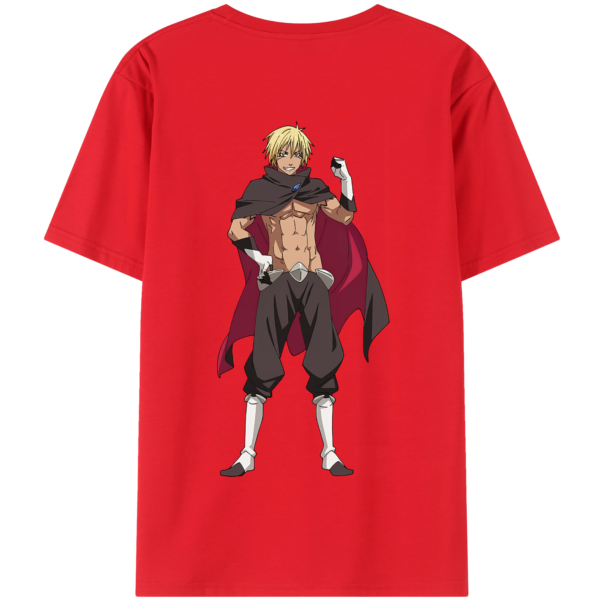 （画像用） 転スラ Regarding Reincarnated to Slime 綿100％半袖Tシャツ（背面プリント）