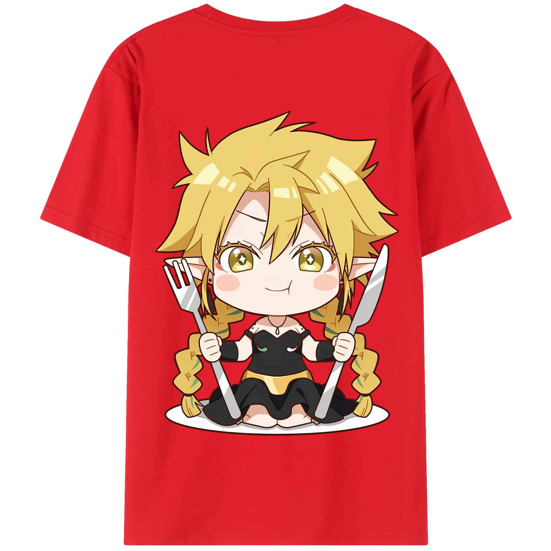 （画像用） 転スラ Regarding Reincarnated to Slime 綿100％半袖Tシャツ（背面プリント）