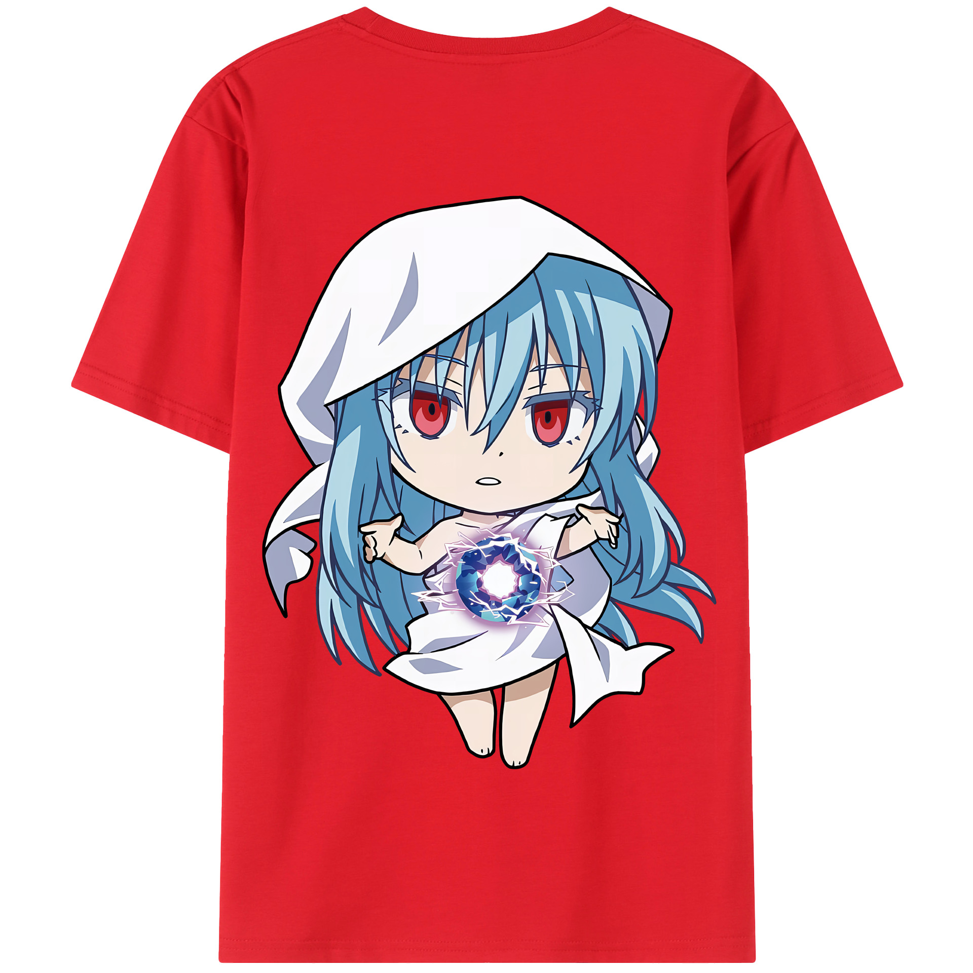 （画像用） 転スラ Regarding Reincarnated to Slime 綿100％半袖Tシャツ（背面プリント）