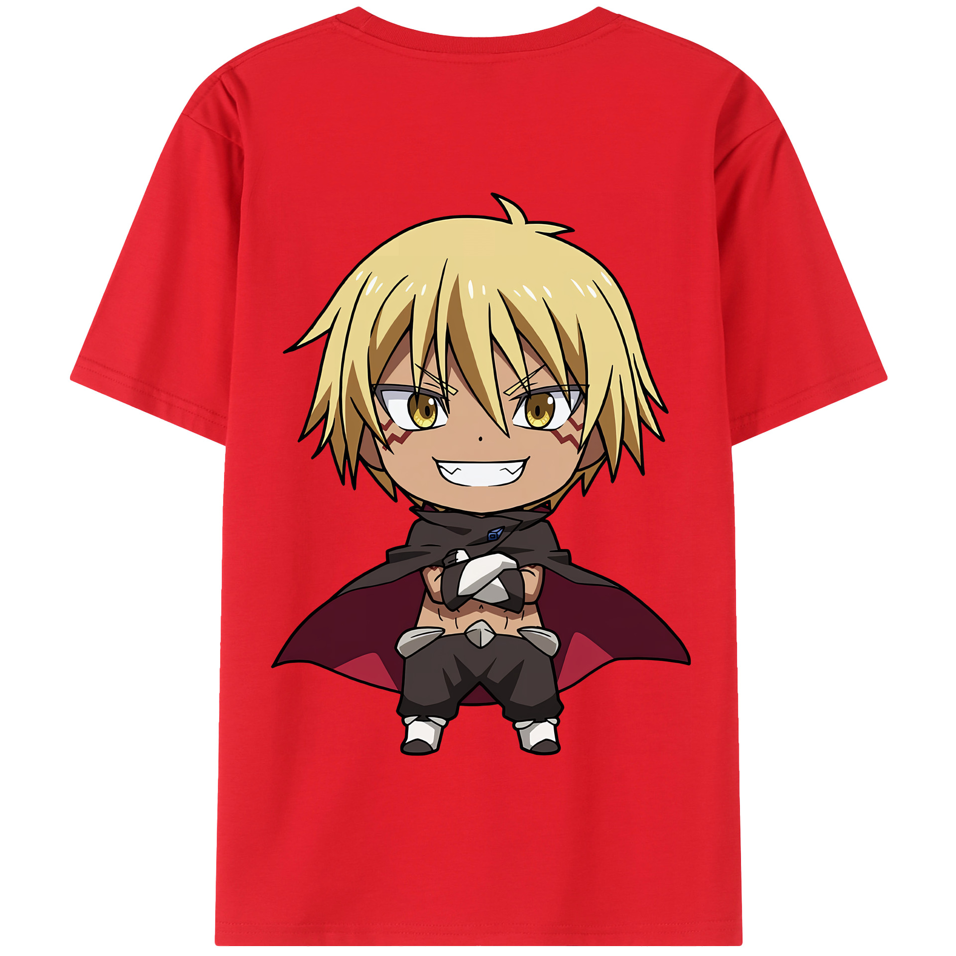 （画像用） 転スラ Regarding Reincarnated to Slime 綿100％半袖Tシャツ（背面プリント）
