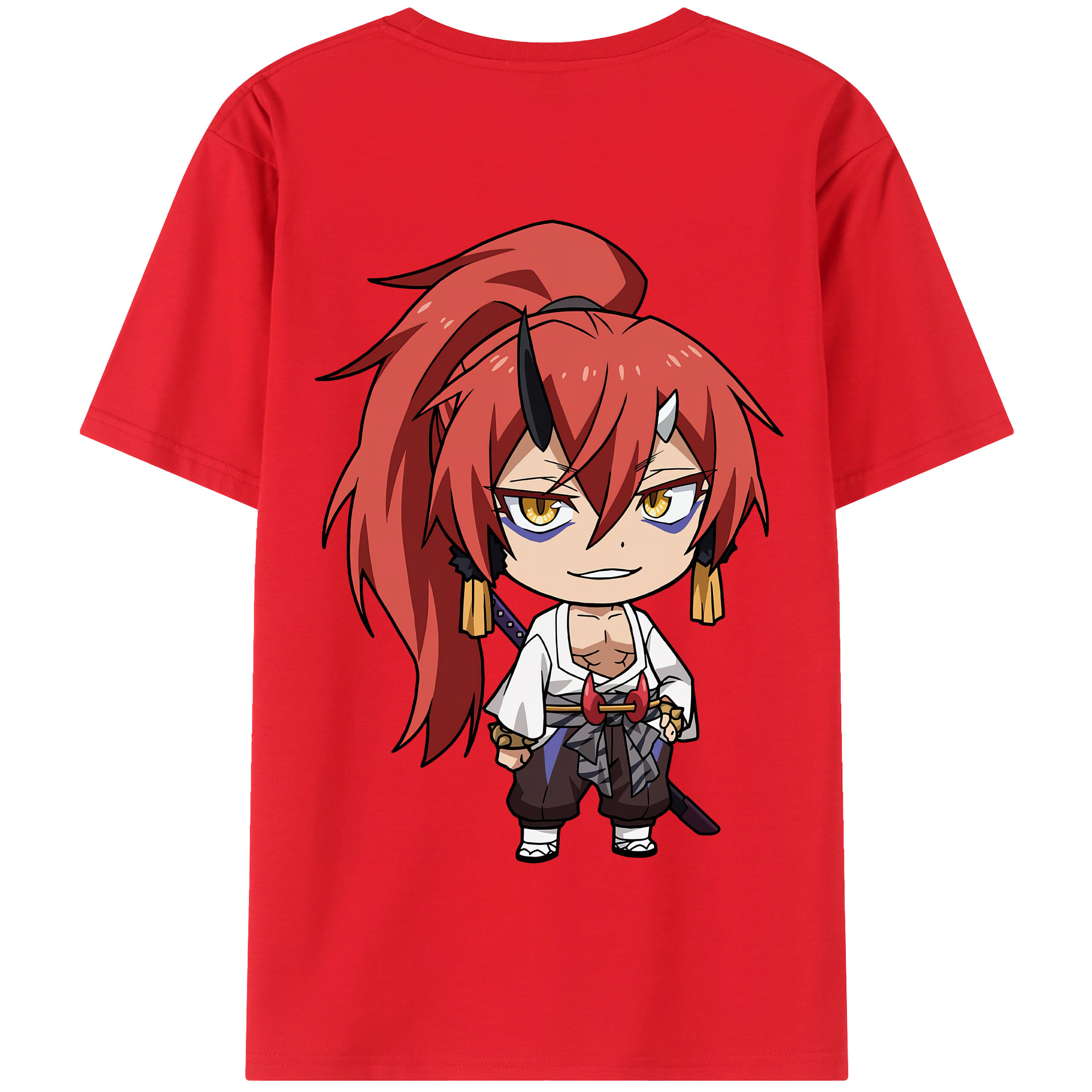 （画像用） 転スラ Regarding Reincarnated to Slime 綿100％半袖Tシャツ（背面プリント）