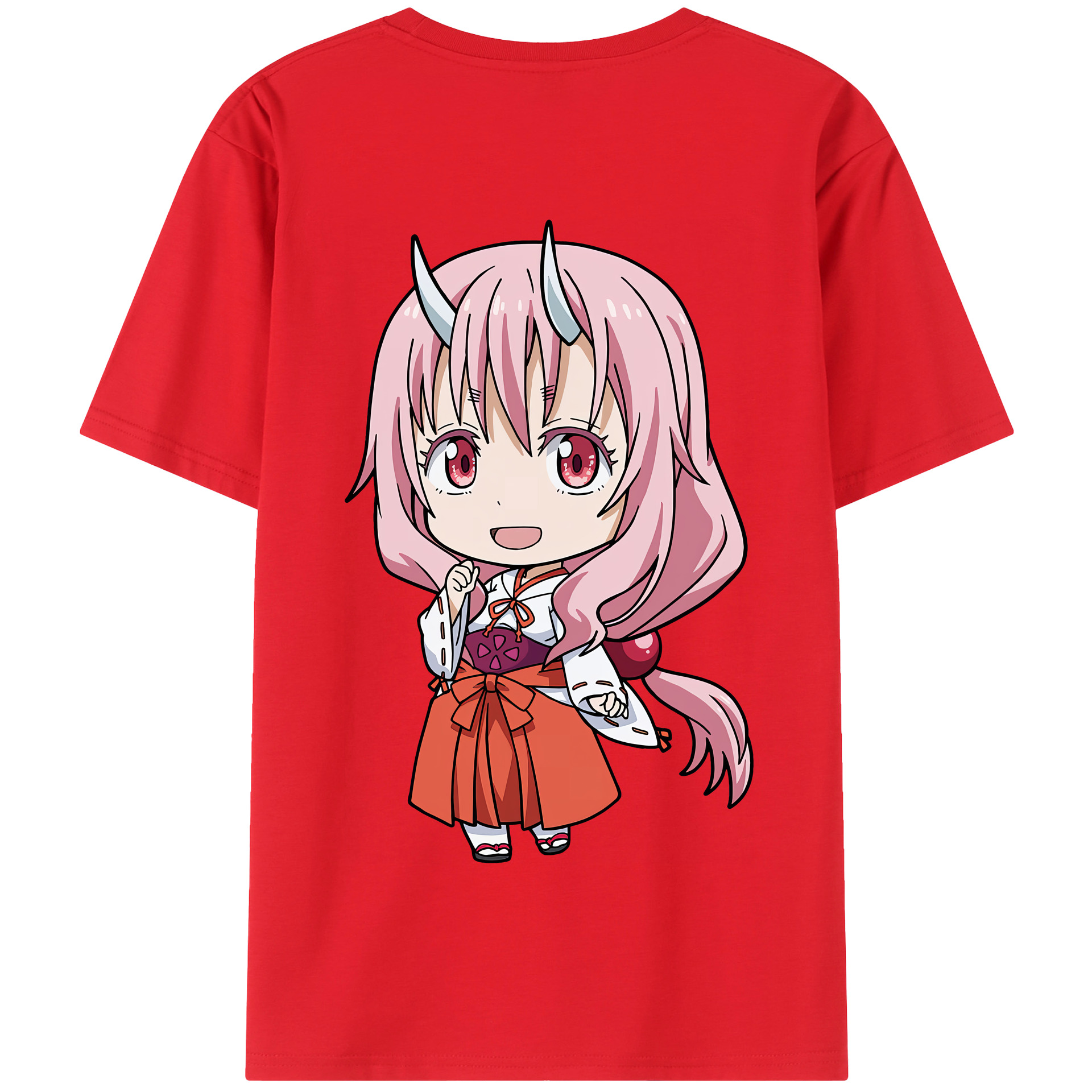 （画像用） 転スラ Regarding Reincarnated to Slime 綿100％半袖Tシャツ（背面プリント）