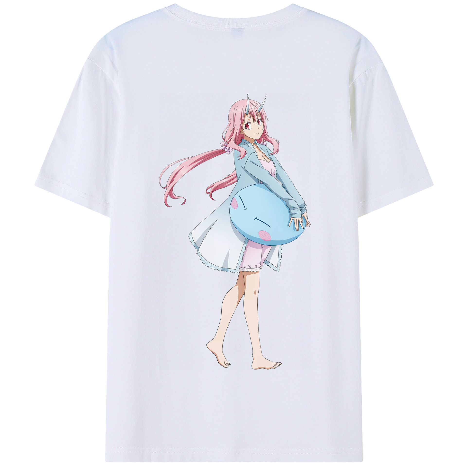 （画像用） 転スラ Regarding Reincarnated to Slime 綿100％半袖Tシャツ（背面プリント）