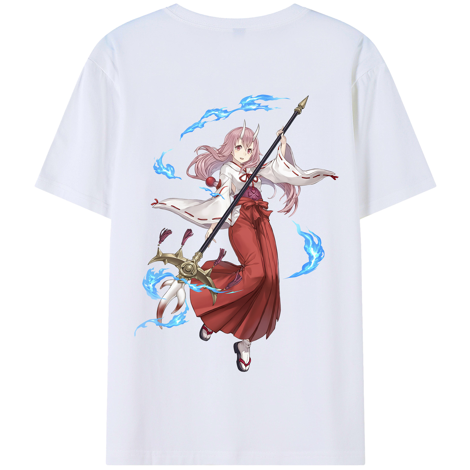 （画像用） 転スラ Regarding Reincarnated to Slime 綿100％半袖Tシャツ（背面プリント）