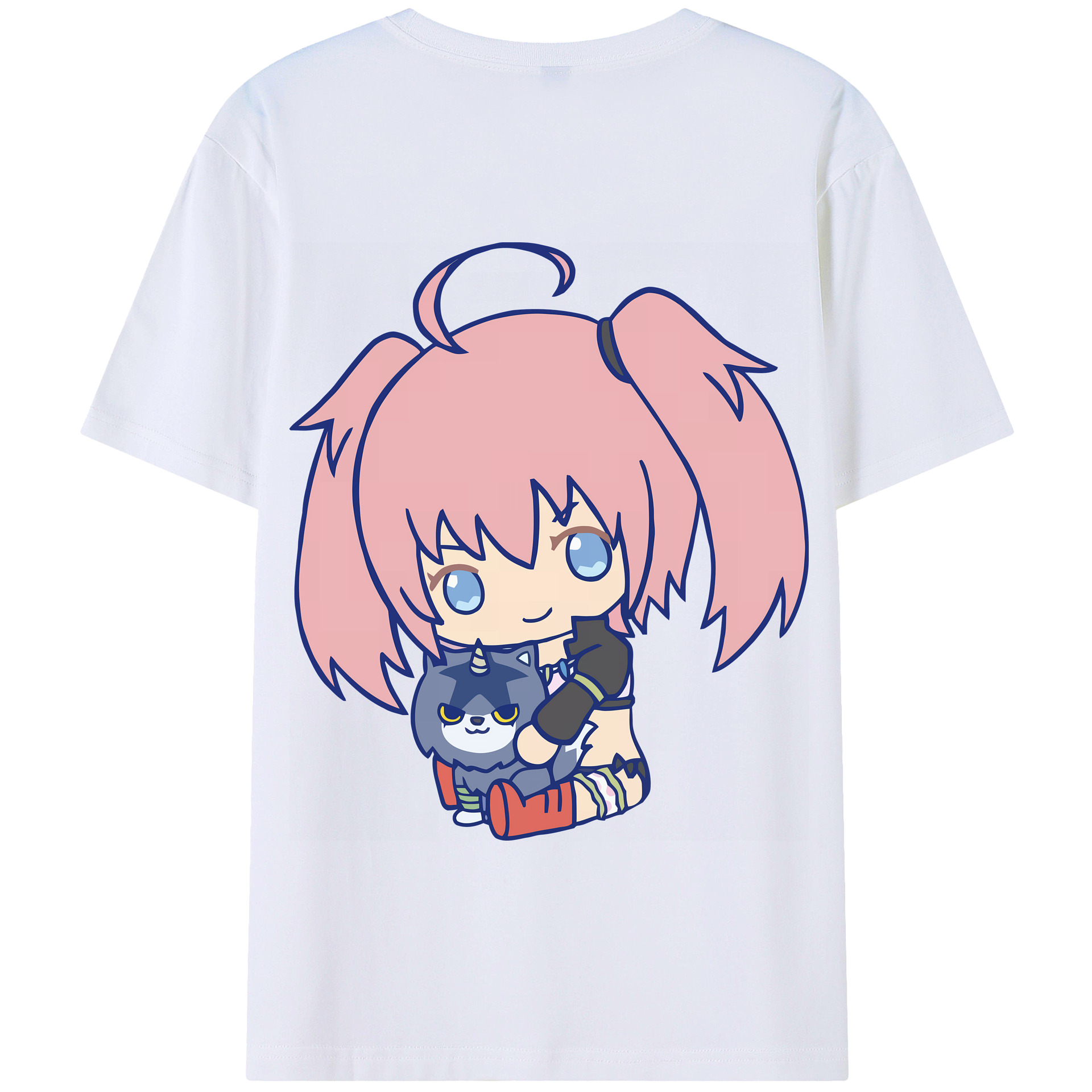 （画像用） 転スラ Regarding Reincarnated to Slime 綿100％半袖Tシャツ（背面プリント）