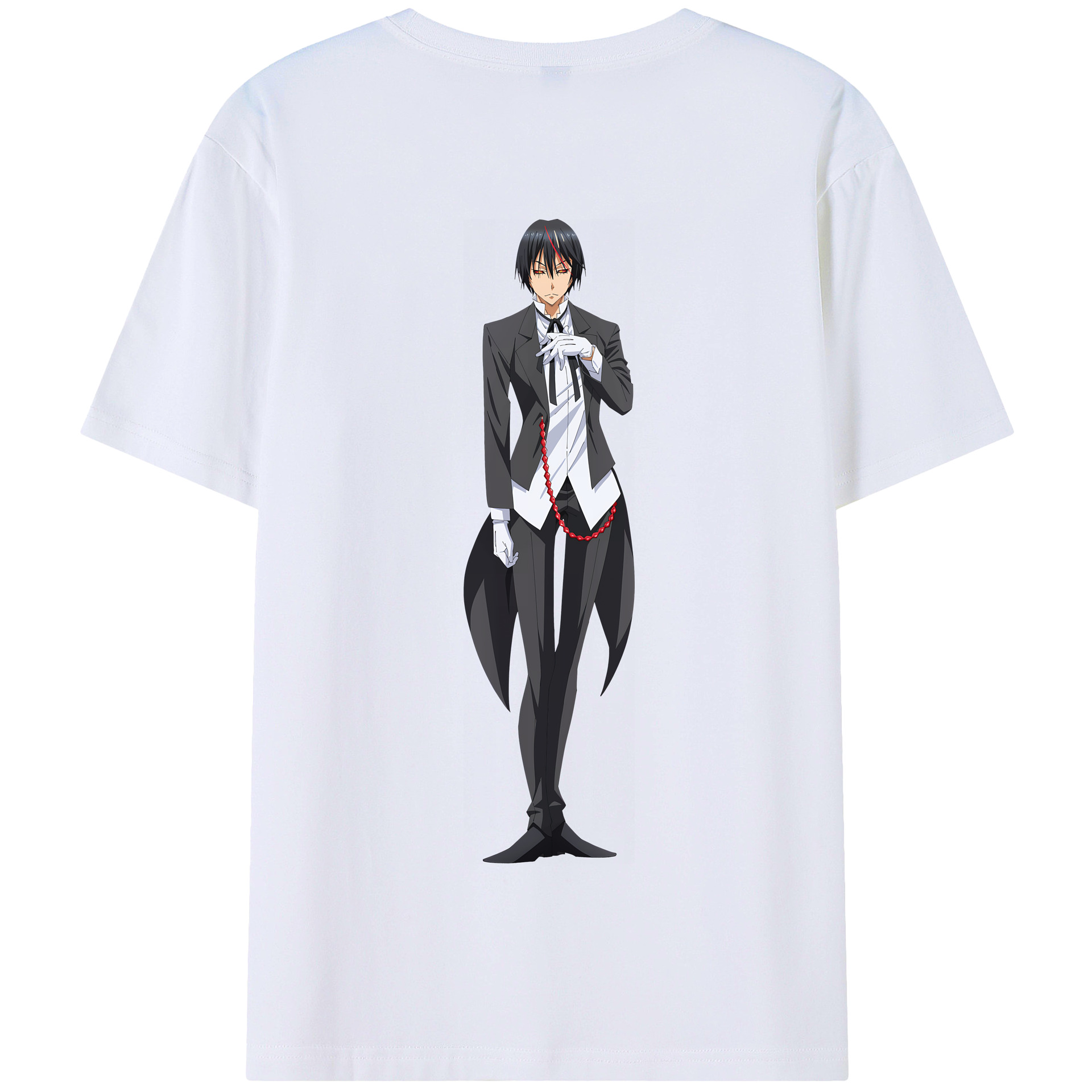 （画像用） 転スラ Regarding Reincarnated to Slime 綿100％半袖Tシャツ（背面プリント）