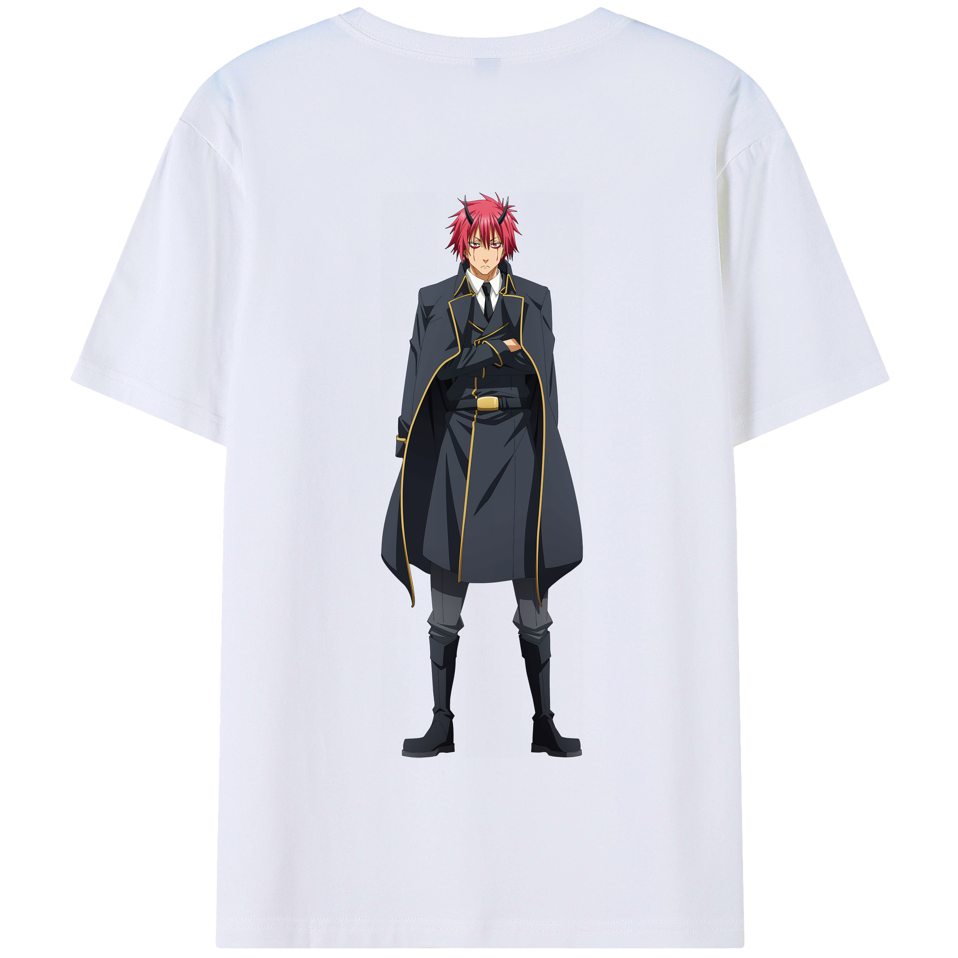（画像用） 転スラ Regarding Reincarnated to Slime 綿100％半袖Tシャツ（背面プリント）