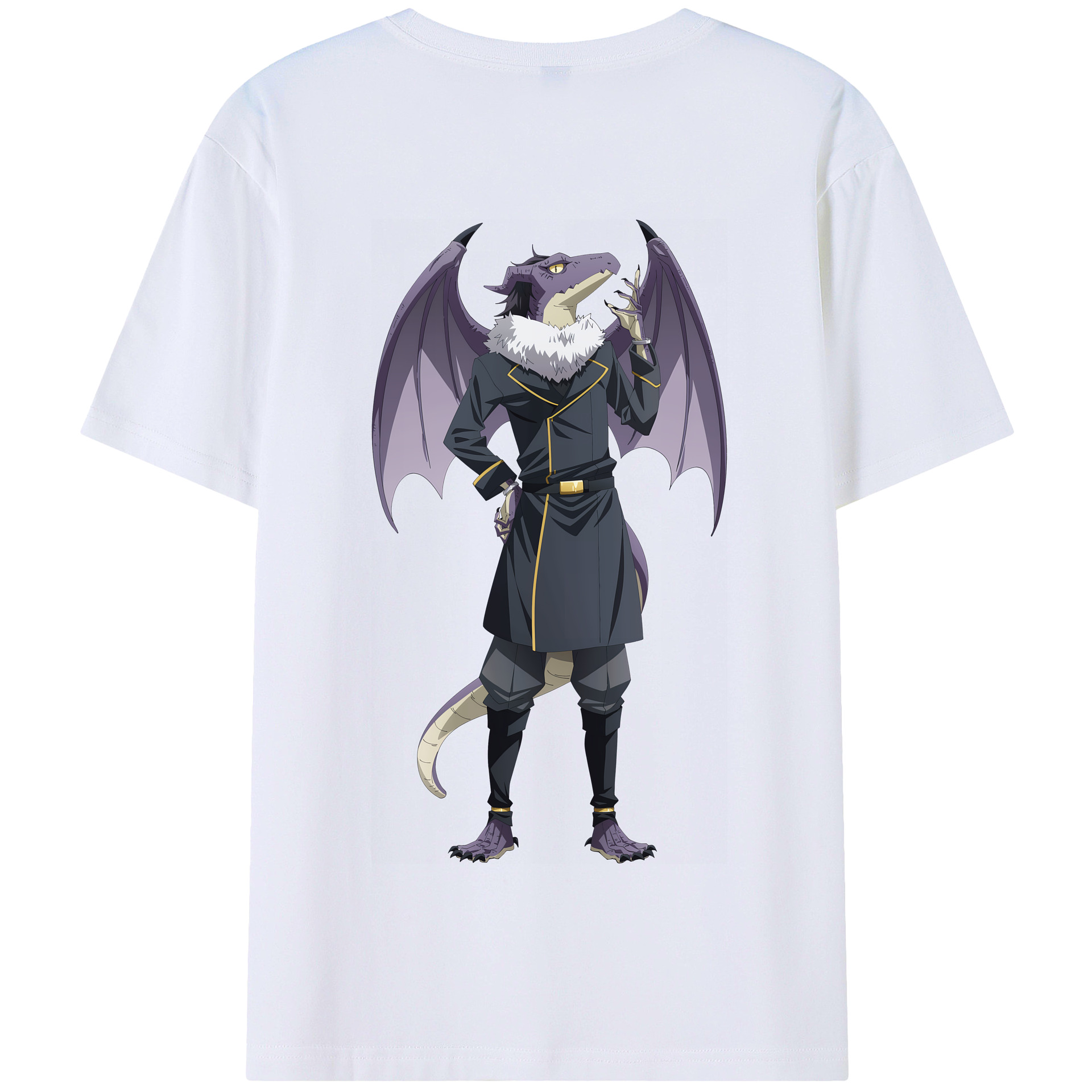 （画像用） 転スラ Regarding Reincarnated to Slime 綿100％半袖Tシャツ（背面プリント）