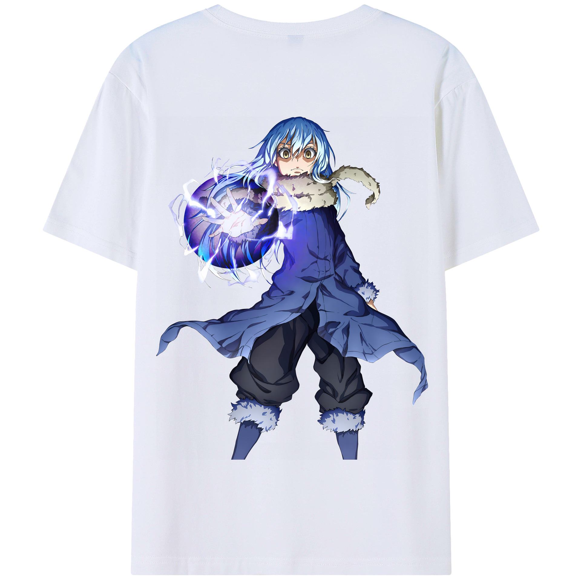 （画像用） 転スラ Regarding Reincarnated to Slime 綿100％半袖Tシャツ（背面プリント）
