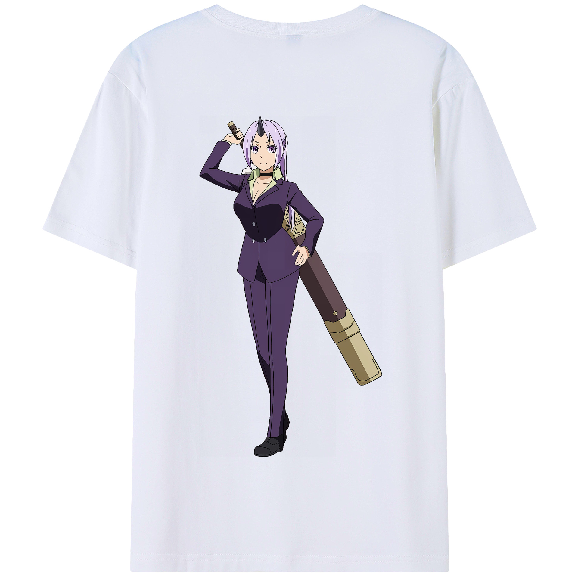 （画像用） 転スラ Regarding Reincarnated to Slime 綿100％半袖Tシャツ（背面プリント）