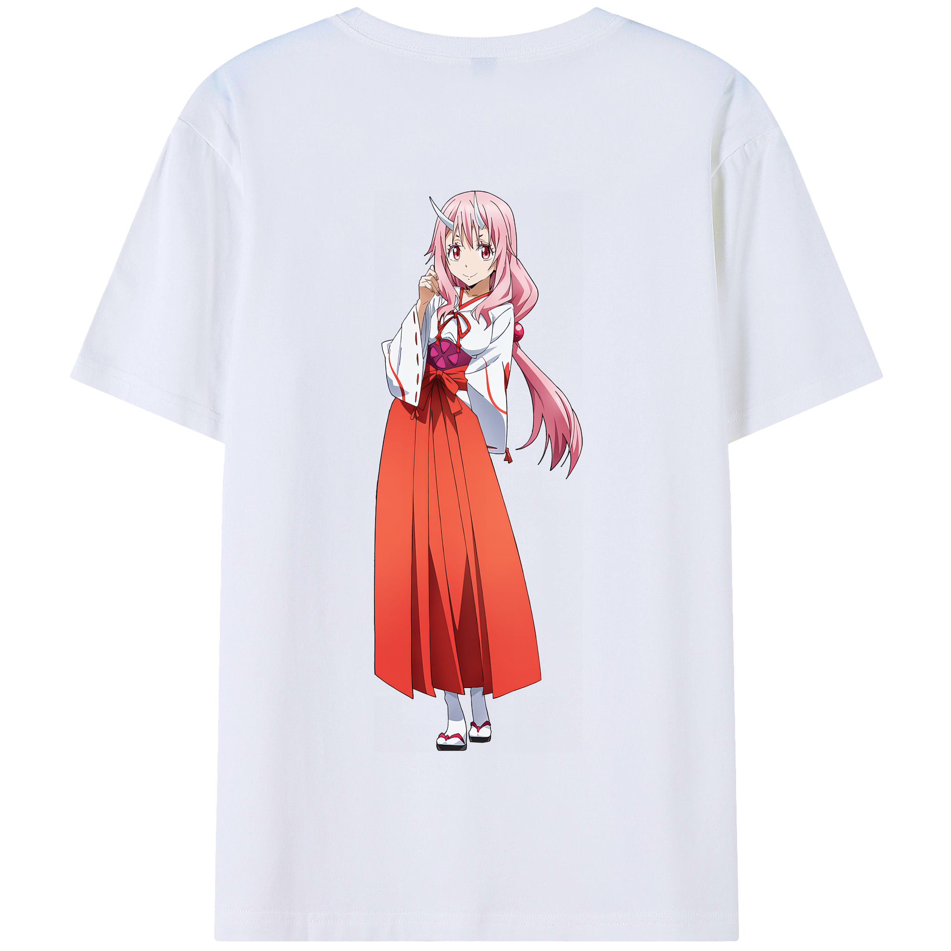 （画像用） 転スラ Regarding Reincarnated to Slime 綿100％半袖Tシャツ（背面プリント）