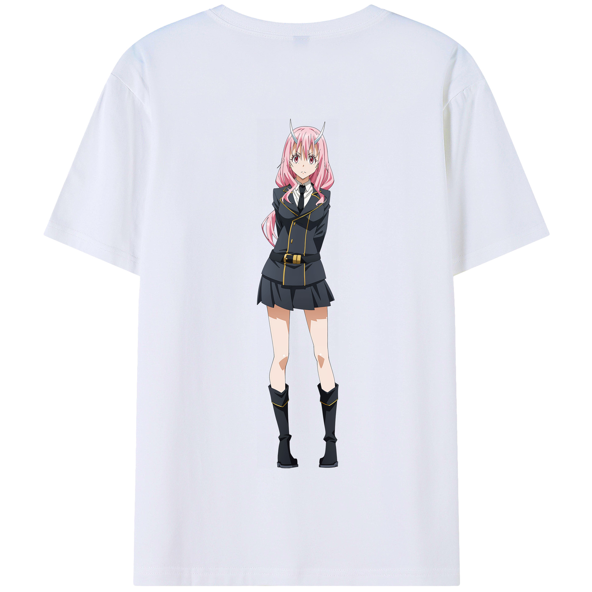 （画像用） 転スラ Regarding Reincarnated to Slime 綿100％半袖Tシャツ（背面プリント）