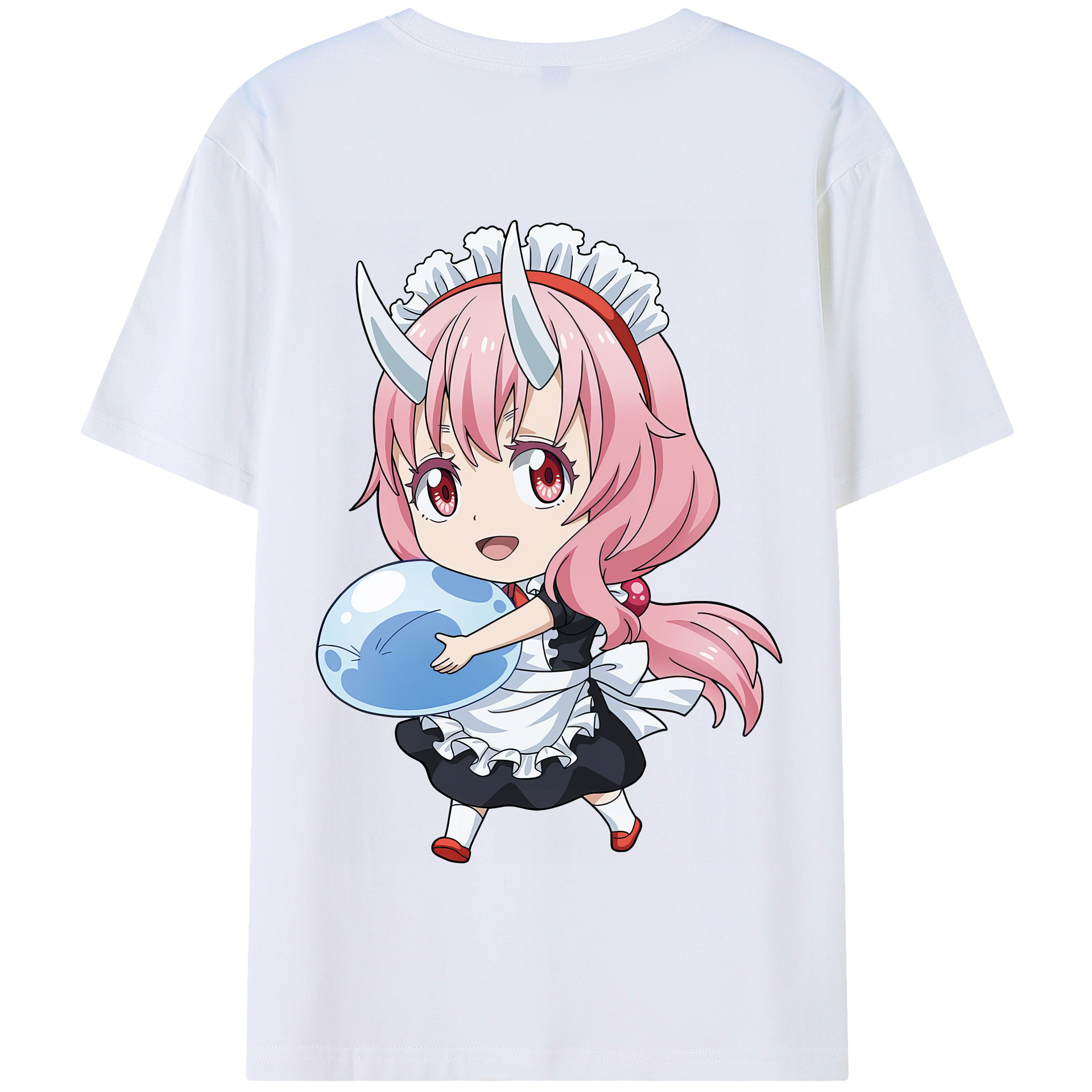 （画像用） 転スラ Regarding Reincarnated to Slime 綿100％半袖Tシャツ（背面プリント）