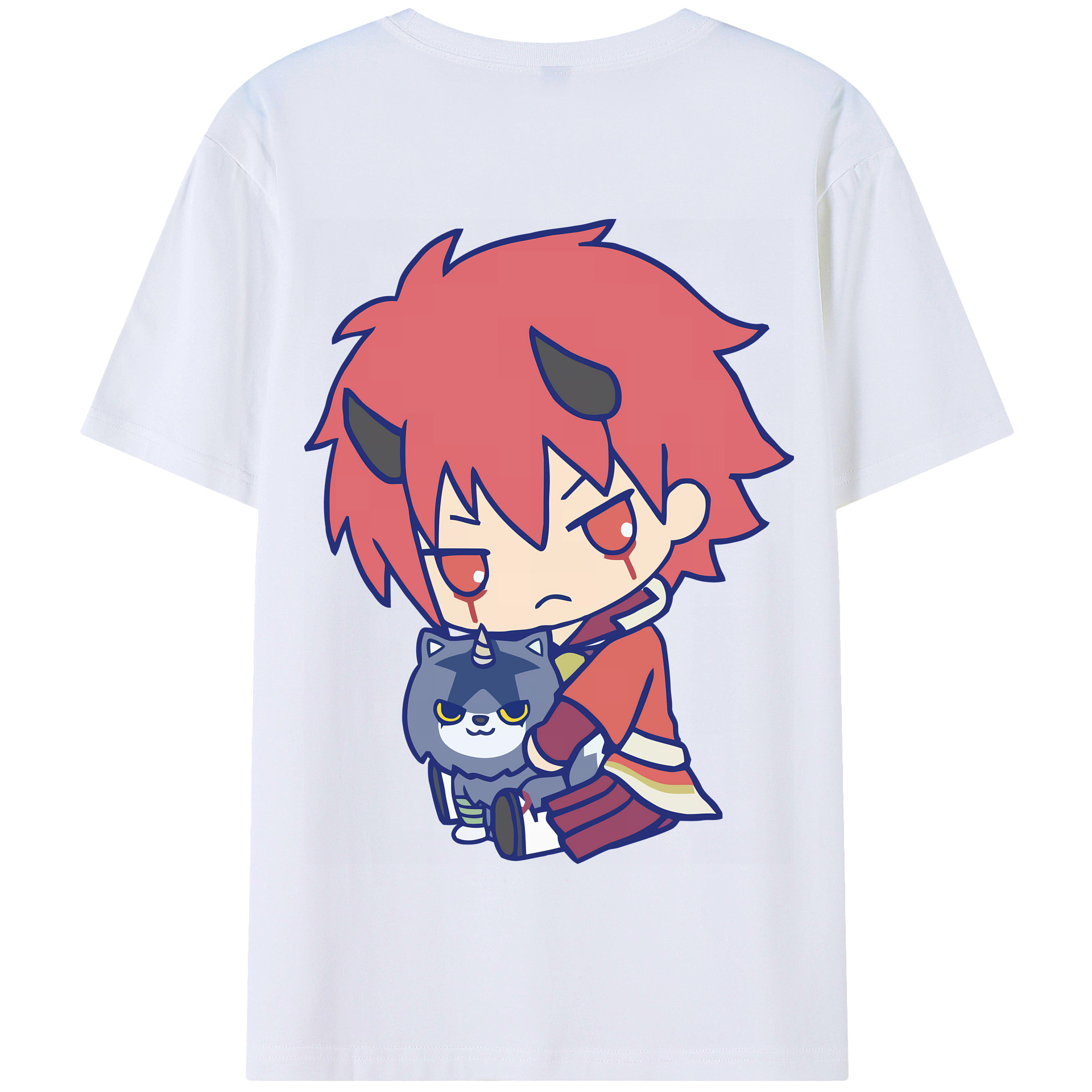 （画像用） 転スラ Regarding Reincarnated to Slime 綿100％半袖Tシャツ（背面プリント）