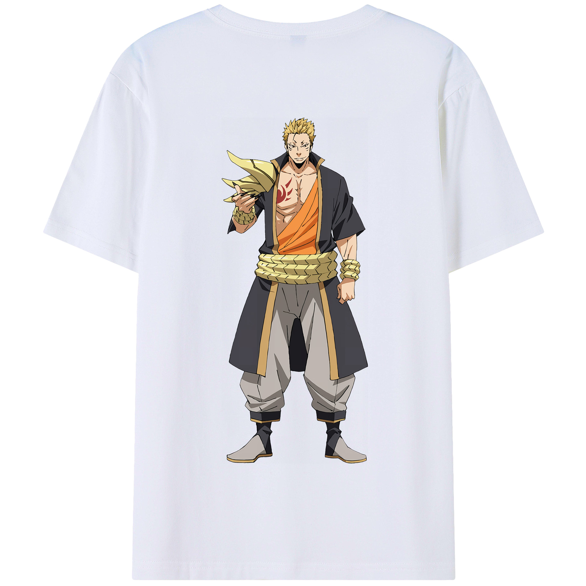 （画像用） 転スラ Regarding Reincarnated to Slime 綿100％半袖Tシャツ（背面プリント）