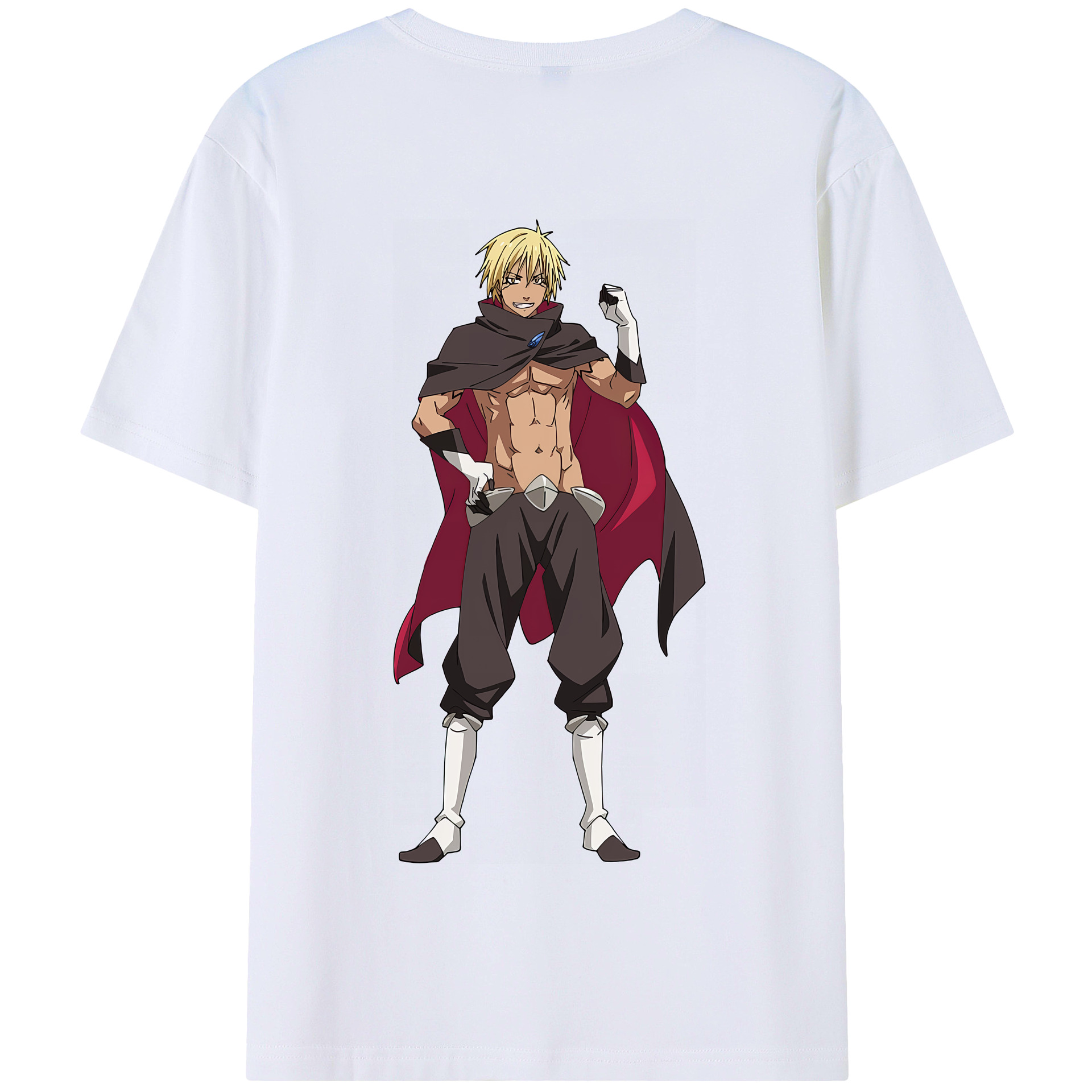（画像用） 転スラ Regarding Reincarnated to Slime 綿100％半袖Tシャツ（背面プリント）
