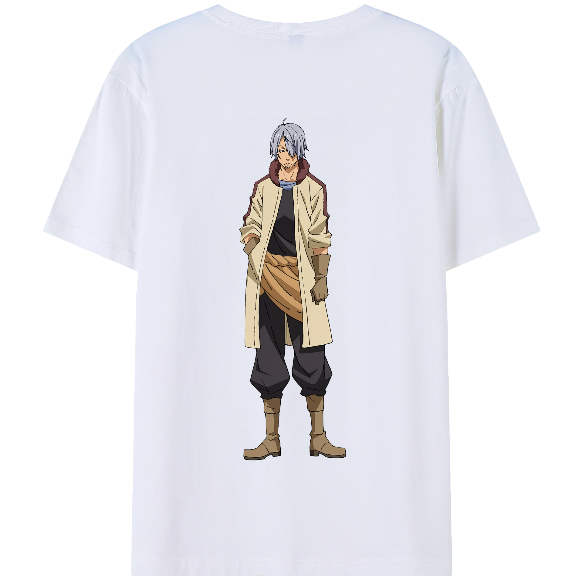 （画像用） 転スラ Regarding Reincarnated to Slime 綿100％半袖Tシャツ（背面プリント）