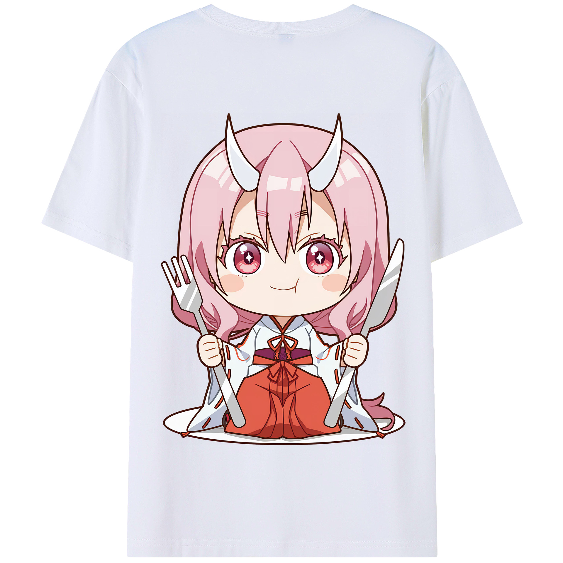 （画像用） 転スラ Regarding Reincarnated to Slime 綿100％半袖Tシャツ（背面プリント）