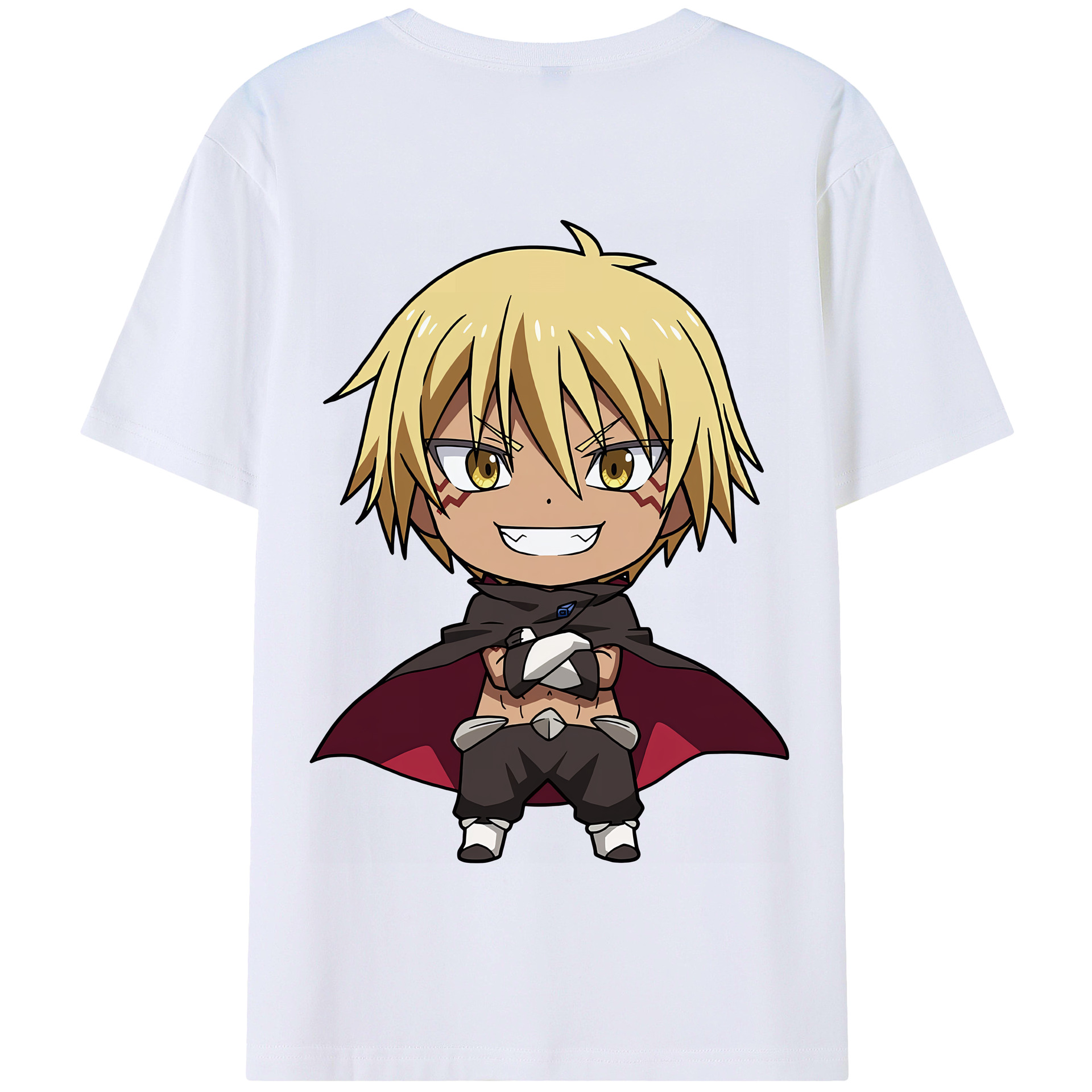 （画像用） 転スラ Regarding Reincarnated to Slime 綿100％半袖Tシャツ（背面プリント）