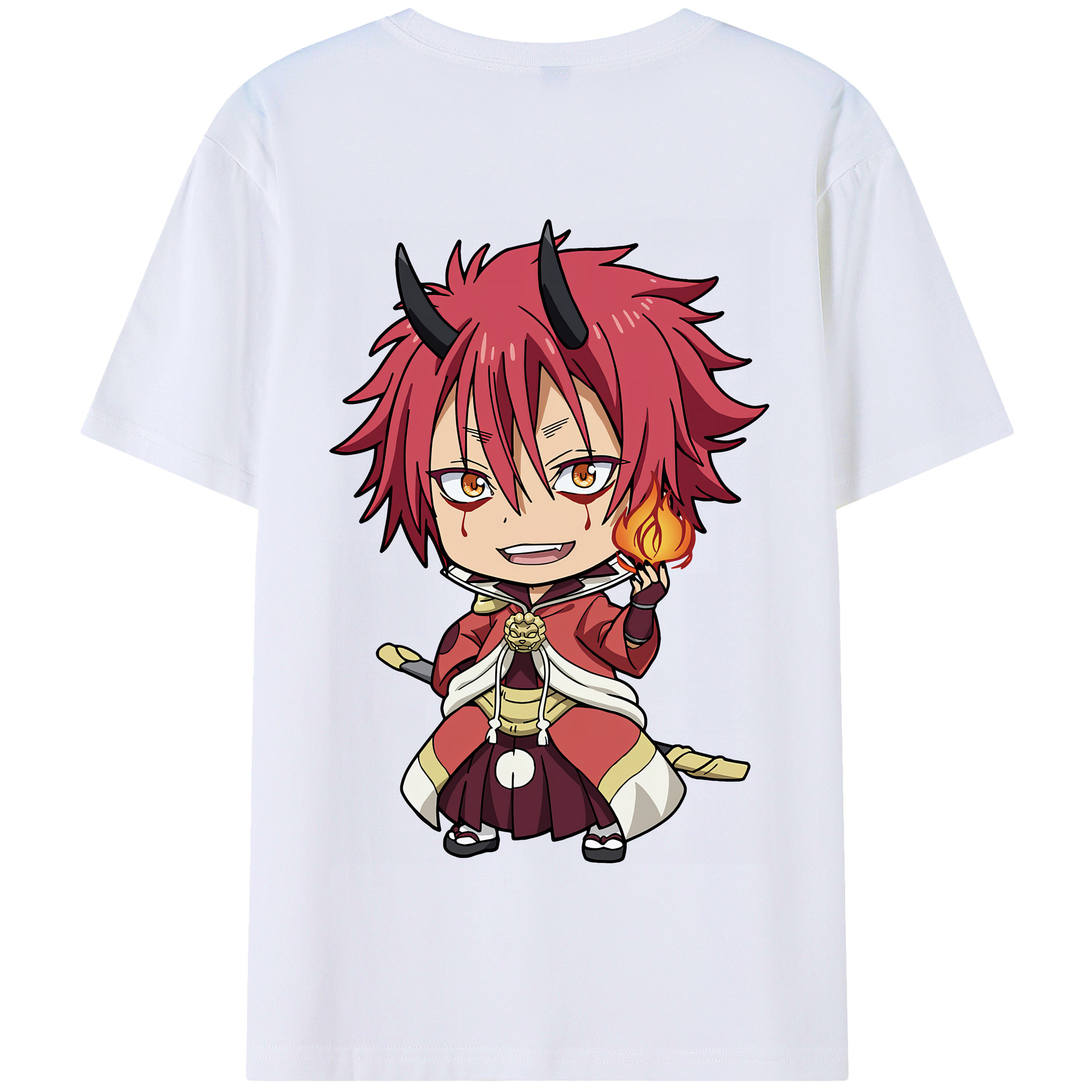 （画像用） 転スラ Regarding Reincarnated to Slime 綿100％半袖Tシャツ（背面プリント）