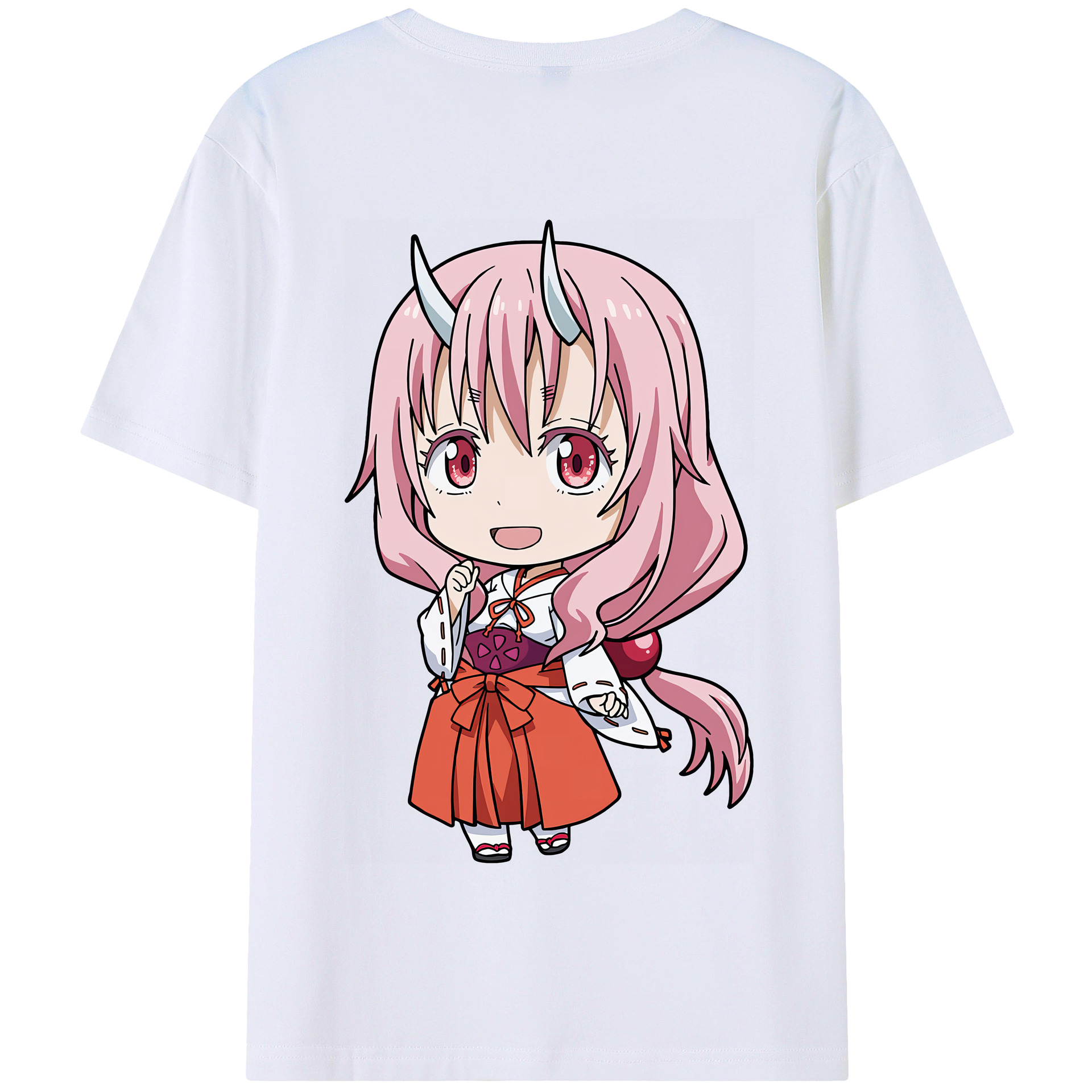 （画像用） 転スラ Regarding Reincarnated to Slime 綿100％半袖Tシャツ（背面プリント）