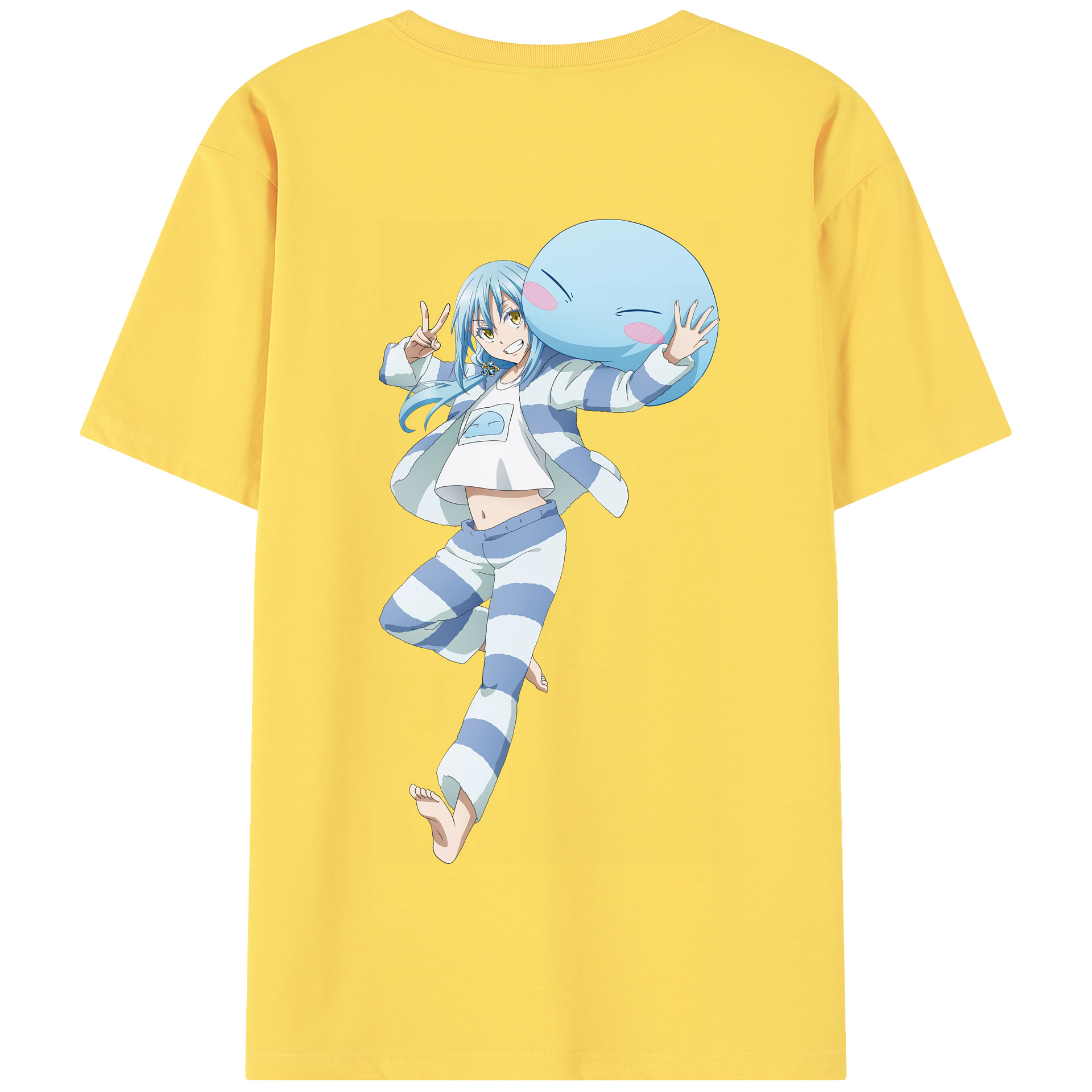 （画像用） 転スラ Regarding Reincarnated to Slime 綿100％半袖Tシャツ（背面プリント）