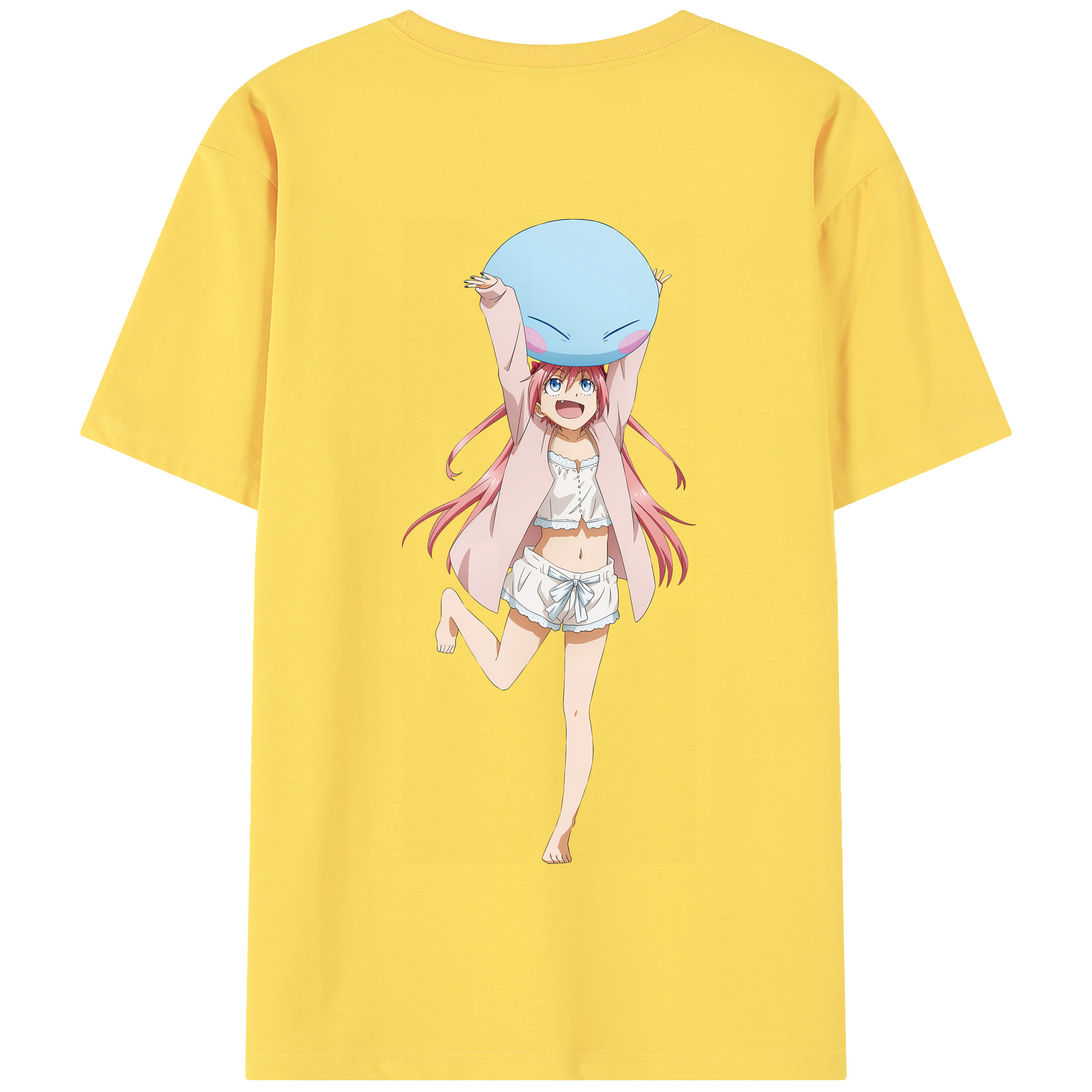 （画像用） 転スラ Regarding Reincarnated to Slime 綿100％半袖Tシャツ（背面プリント）