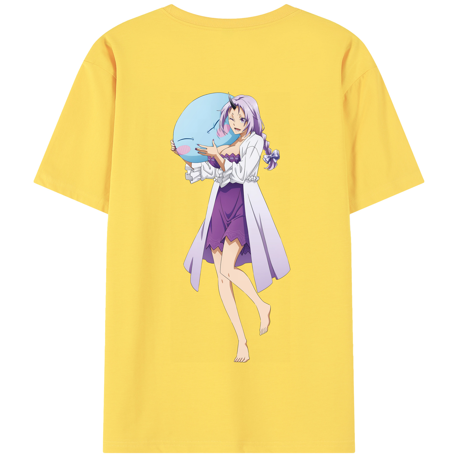 （画像用） 転スラ Regarding Reincarnated to Slime 綿100％半袖Tシャツ（背面プリント）