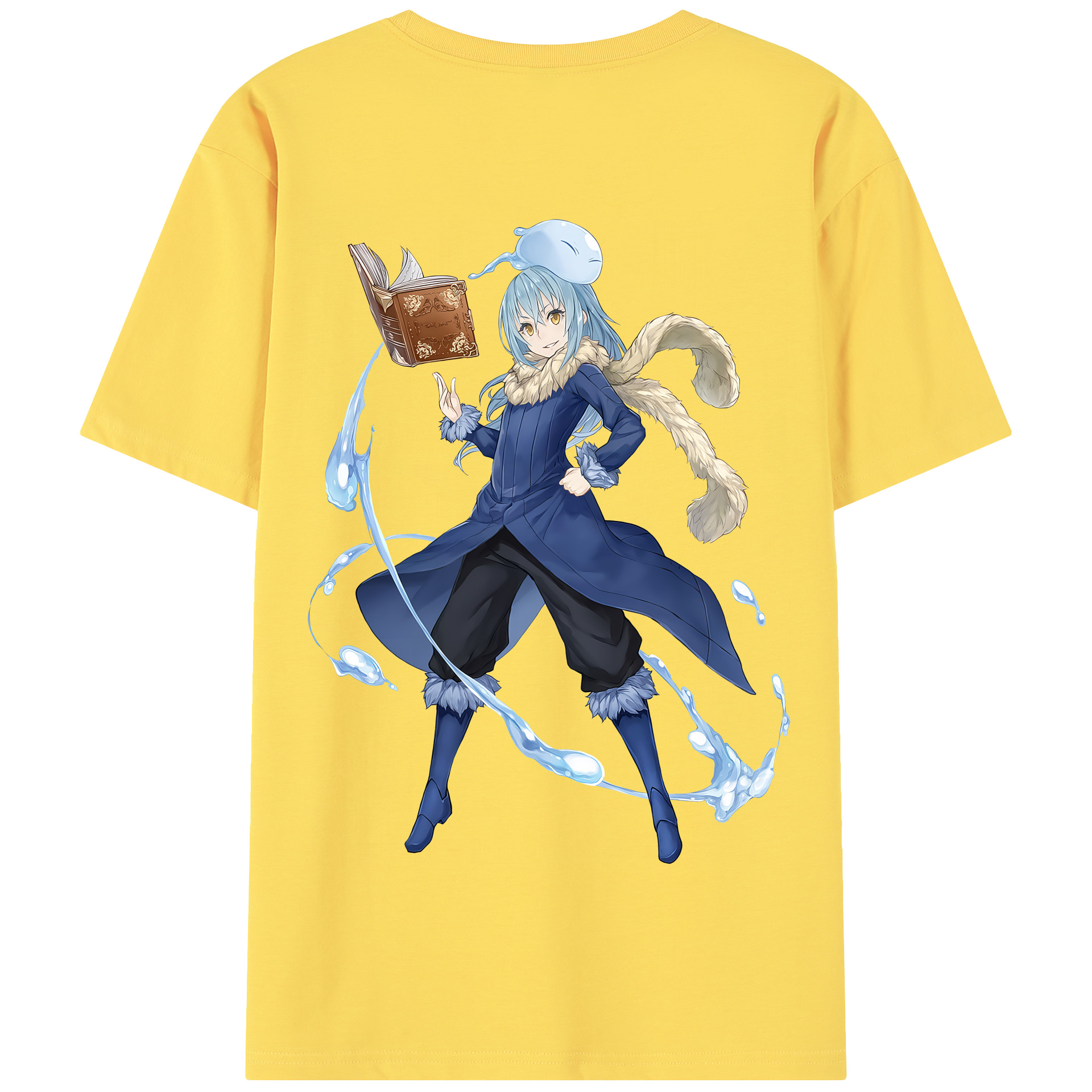 （画像用） 転スラ Regarding Reincarnated to Slime 綿100％半袖Tシャツ（背面プリント）