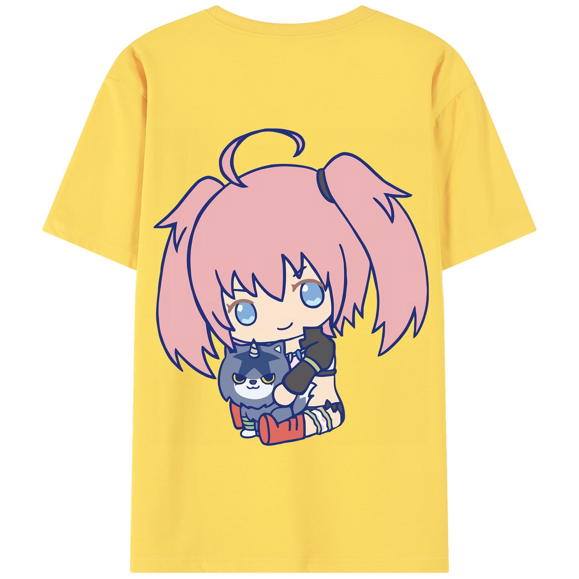 （画像用） 転スラ Regarding Reincarnated to Slime 綿100％半袖Tシャツ（背面プリント）