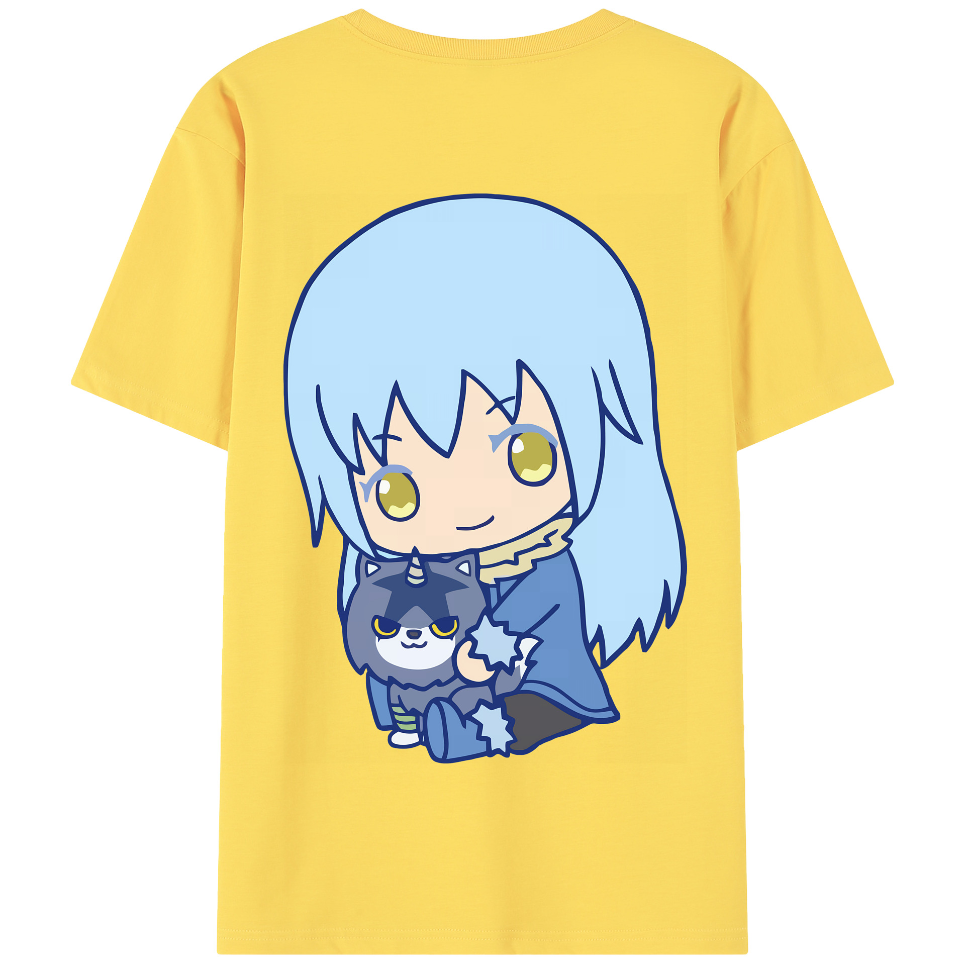 （画像用） 転スラ Regarding Reincarnated to Slime 綿100％半袖Tシャツ（背面プリント）