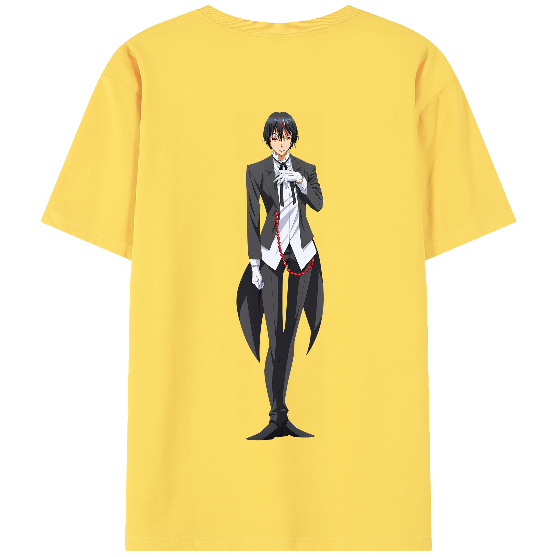 （画像用） 転スラ Regarding Reincarnated to Slime 綿100％半袖Tシャツ（背面プリント）