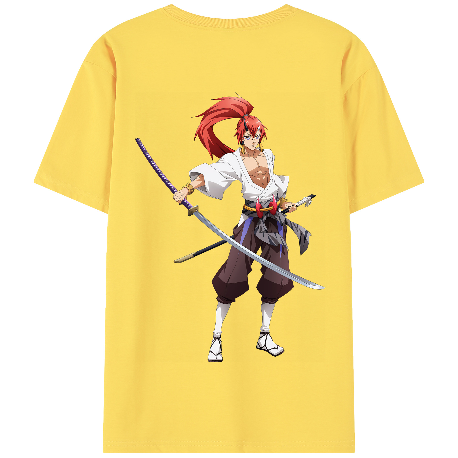 （画像用） 転スラ Regarding Reincarnated to Slime 綿100％半袖Tシャツ（背面プリント）