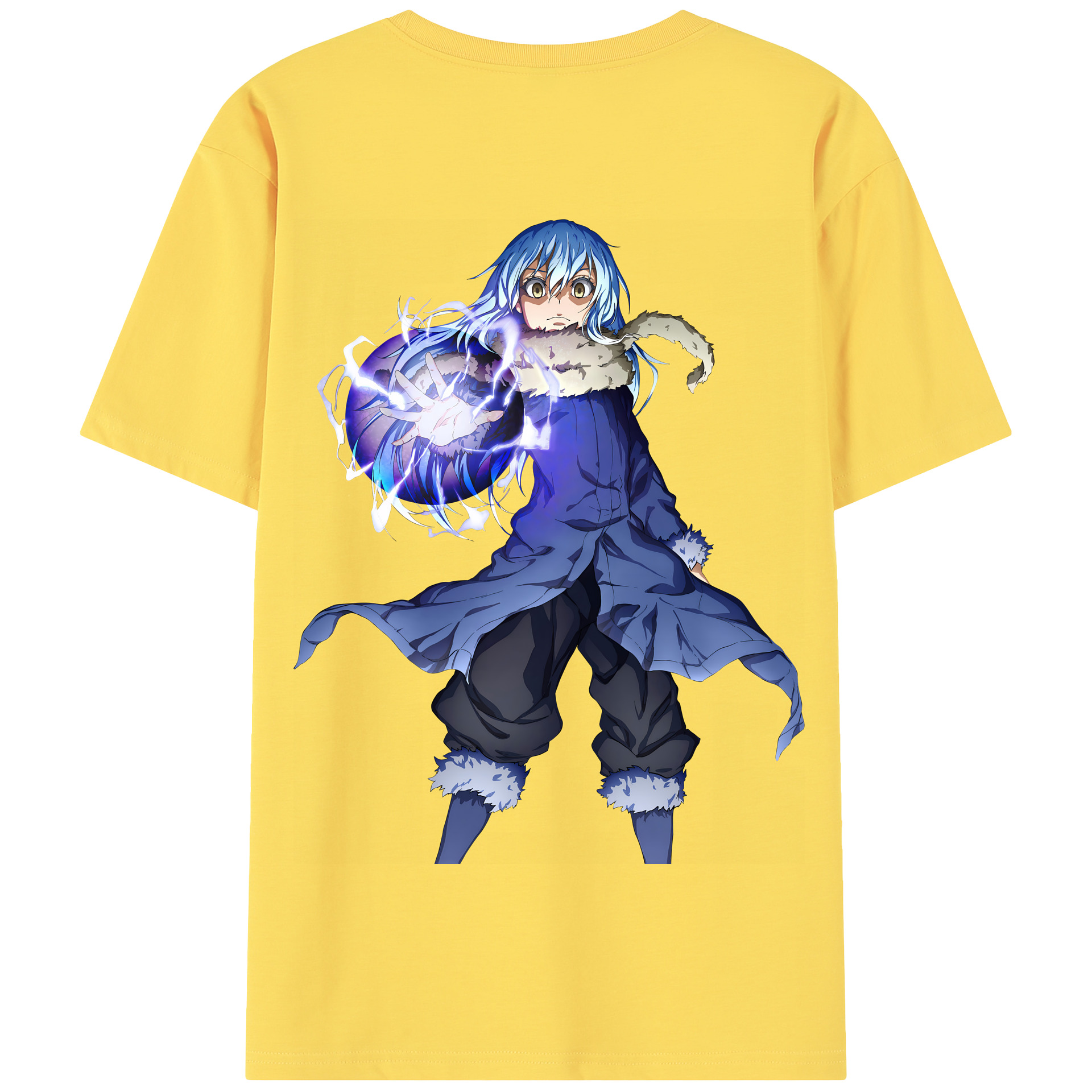 （画像用） 転スラ Regarding Reincarnated to Slime 綿100％半袖Tシャツ（背面プリント）