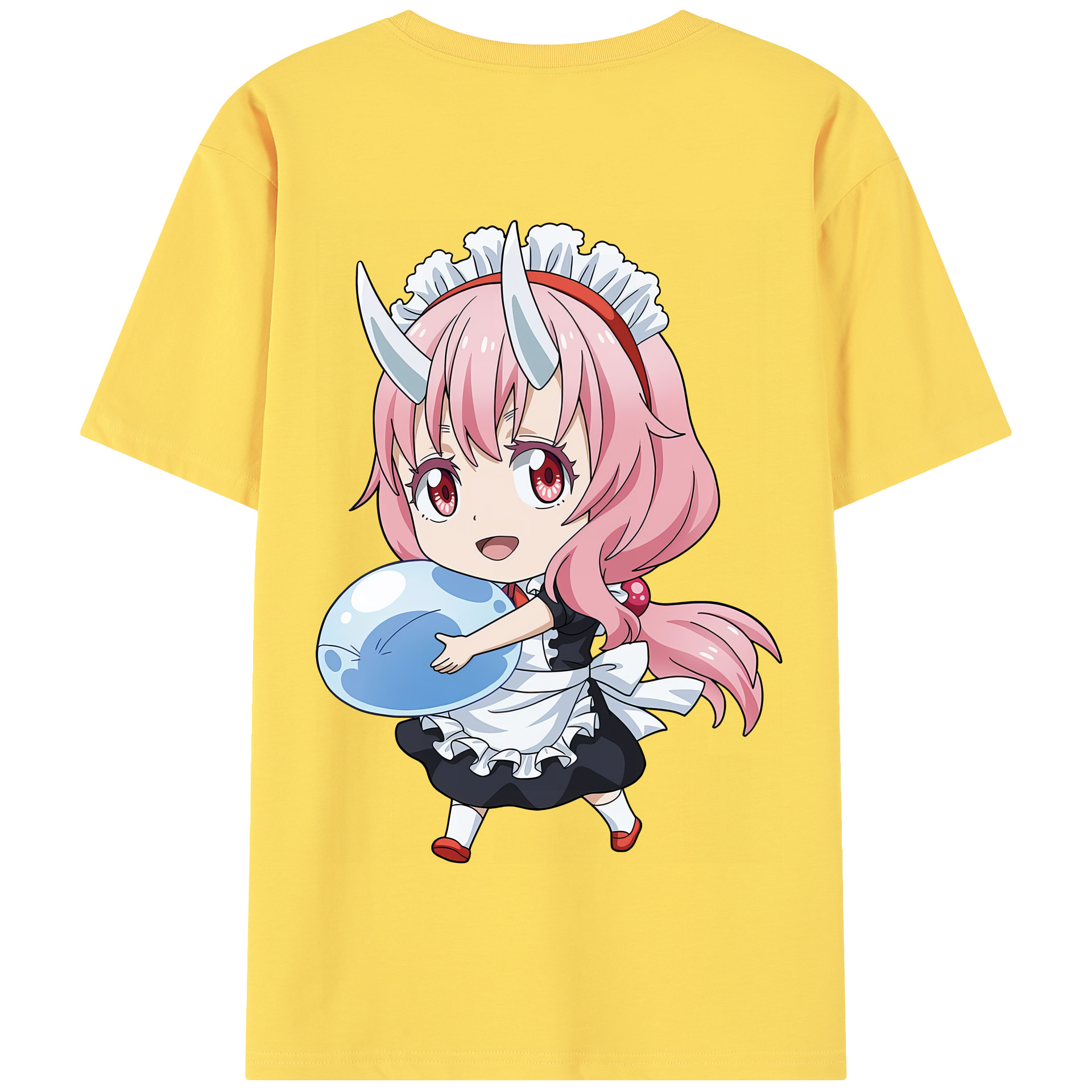 （画像用） 転スラ Regarding Reincarnated to Slime 綿100％半袖Tシャツ（背面プリント）