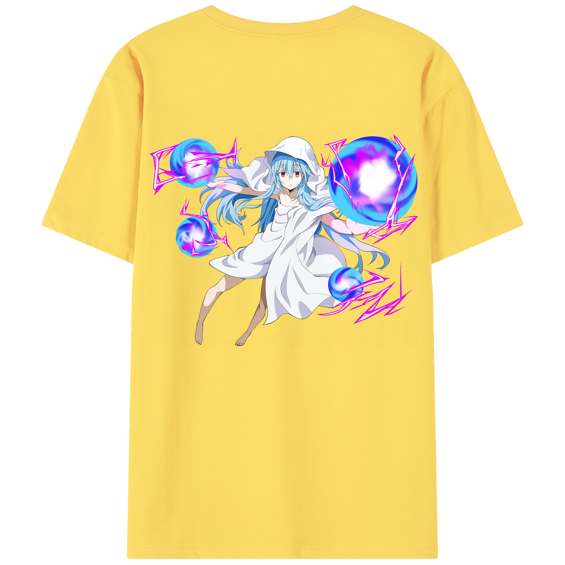 （画像用） 転スラ Regarding Reincarnated to Slime 綿100％半袖Tシャツ（背面プリント）