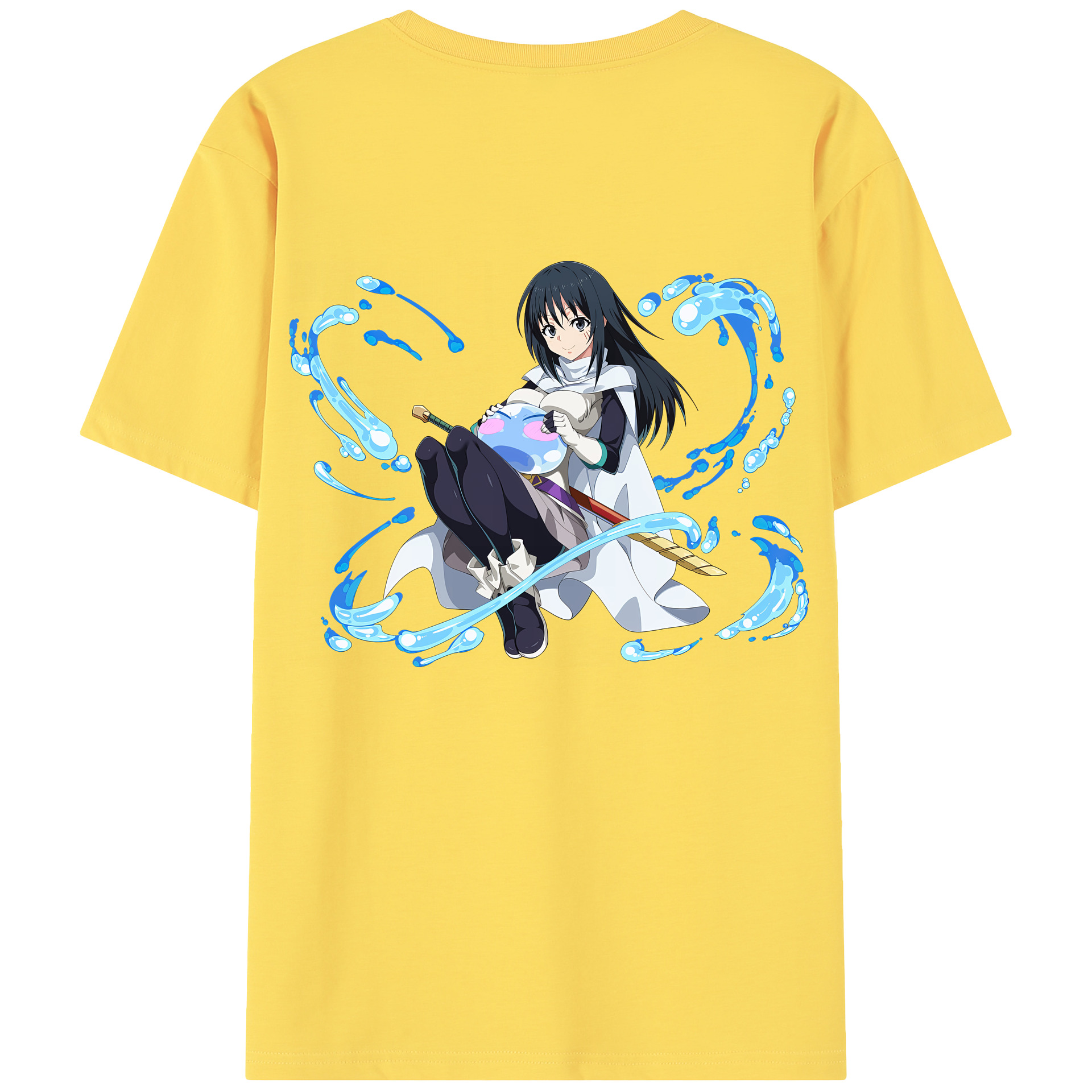 （画像用） 転スラ Regarding Reincarnated to Slime 綿100％半袖Tシャツ（背面プリント）