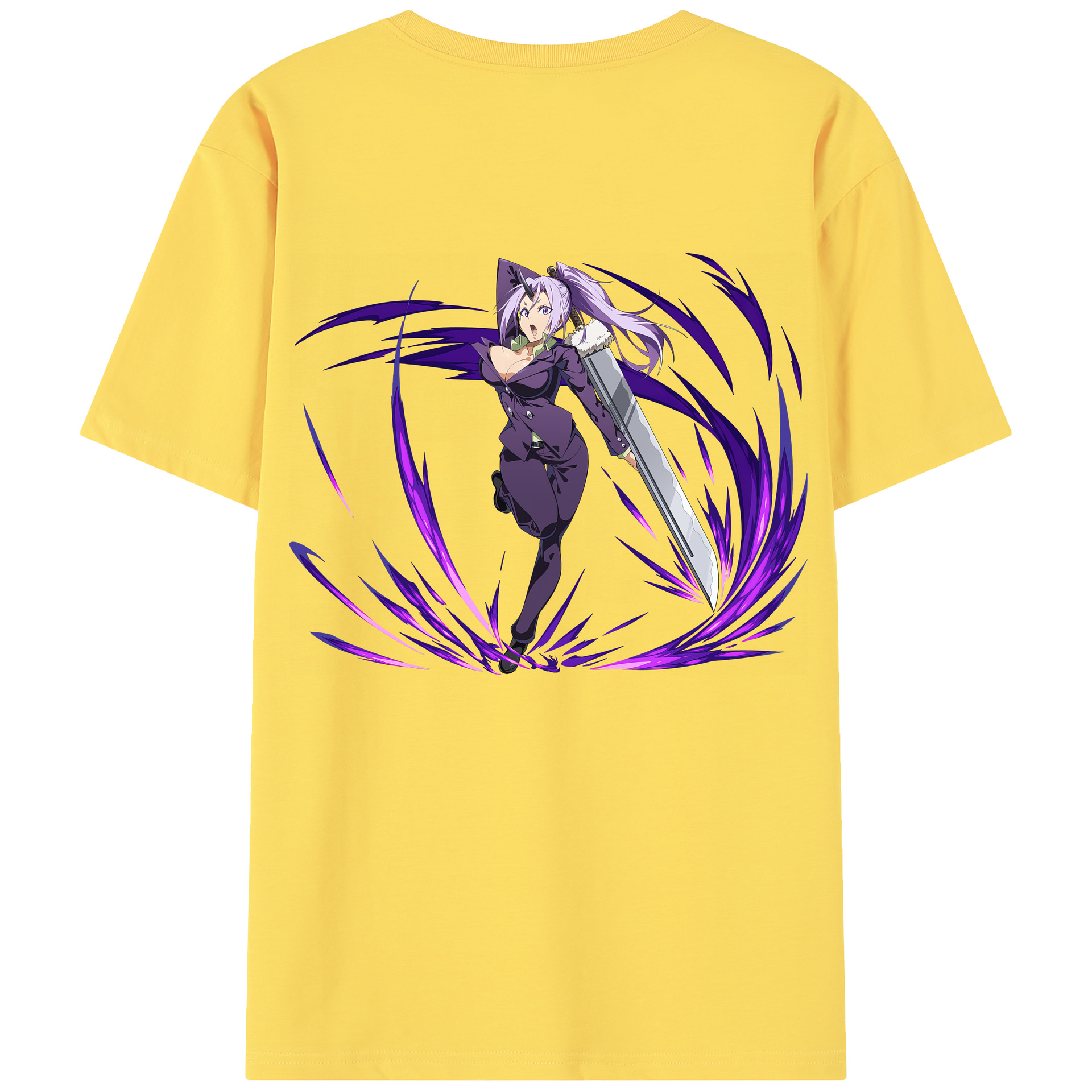 （画像用） 転スラ Regarding Reincarnated to Slime 綿100％半袖Tシャツ（背面プリント）