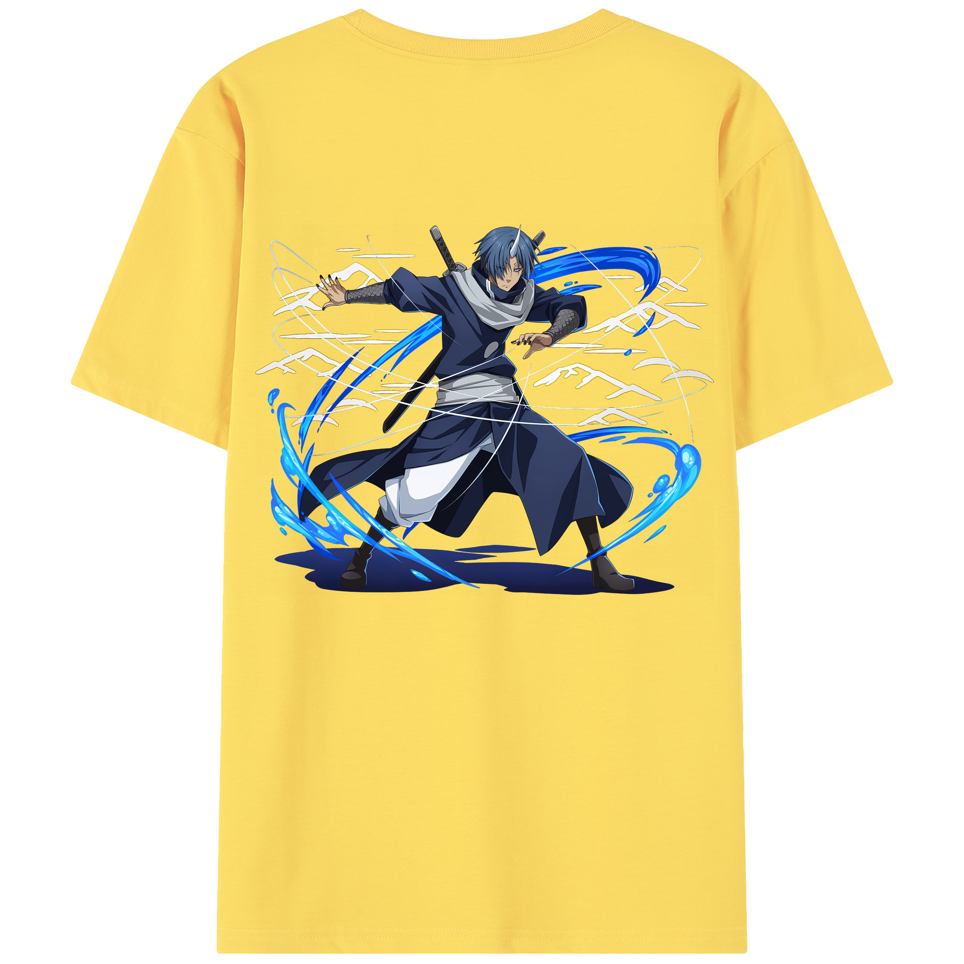 （画像用） 転スラ Regarding Reincarnated to Slime 綿100％半袖Tシャツ（背面プリント）