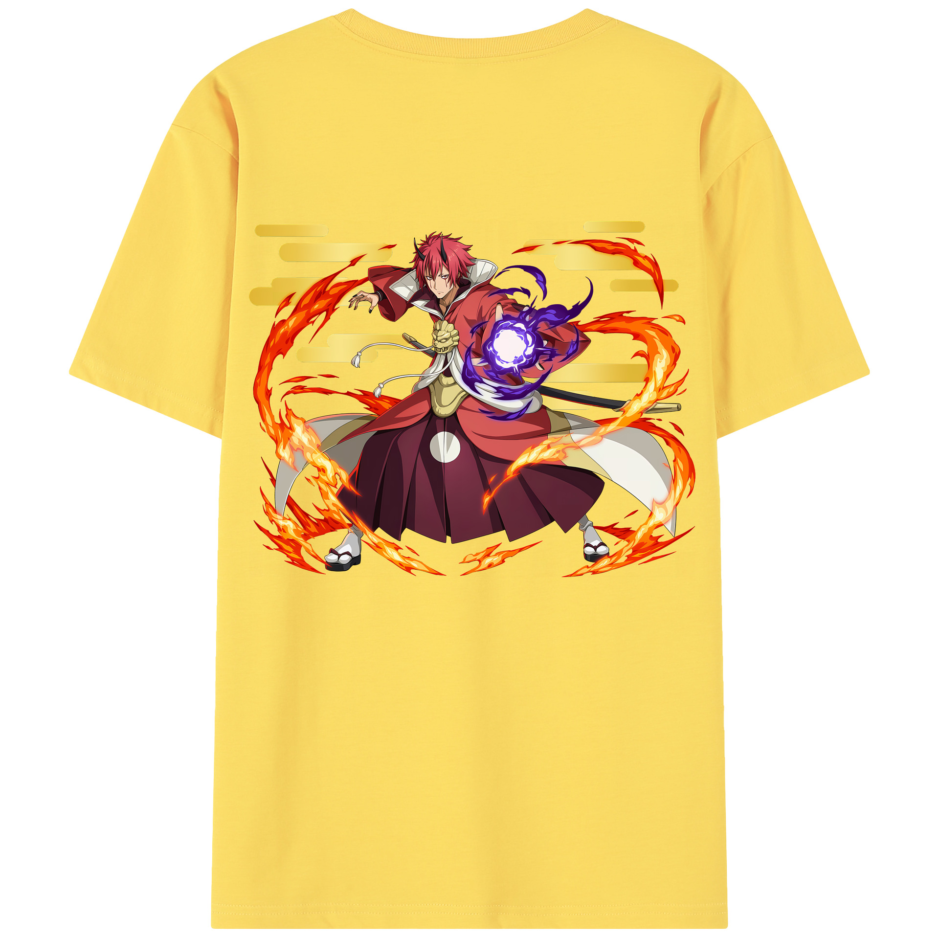 （画像用） 転スラ Regarding Reincarnated to Slime 綿100％半袖Tシャツ（背面プリント）