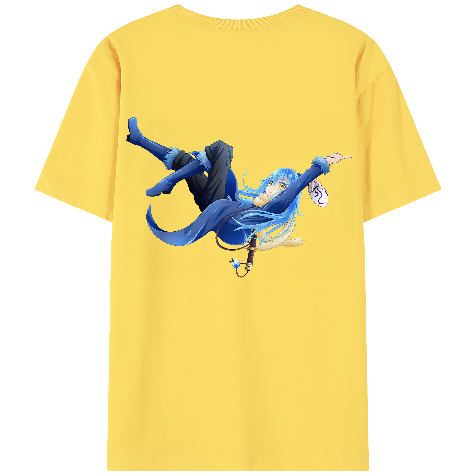 （画像用） 転スラ Regarding Reincarnated to Slime 綿100％半袖Tシャツ（背面プリント）