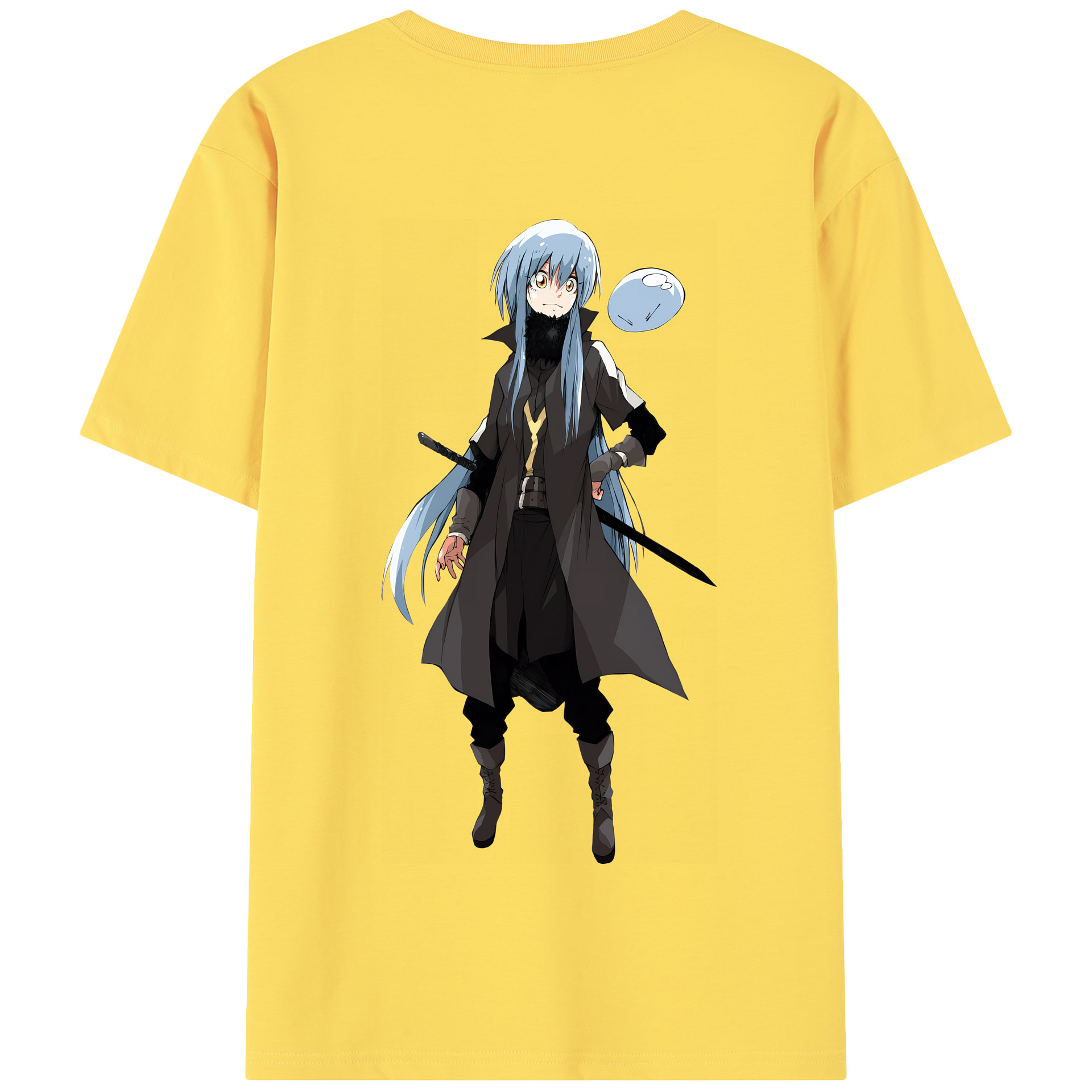 （画像用） 転スラ Regarding Reincarnated to Slime 綿100％半袖Tシャツ（背面プリント）