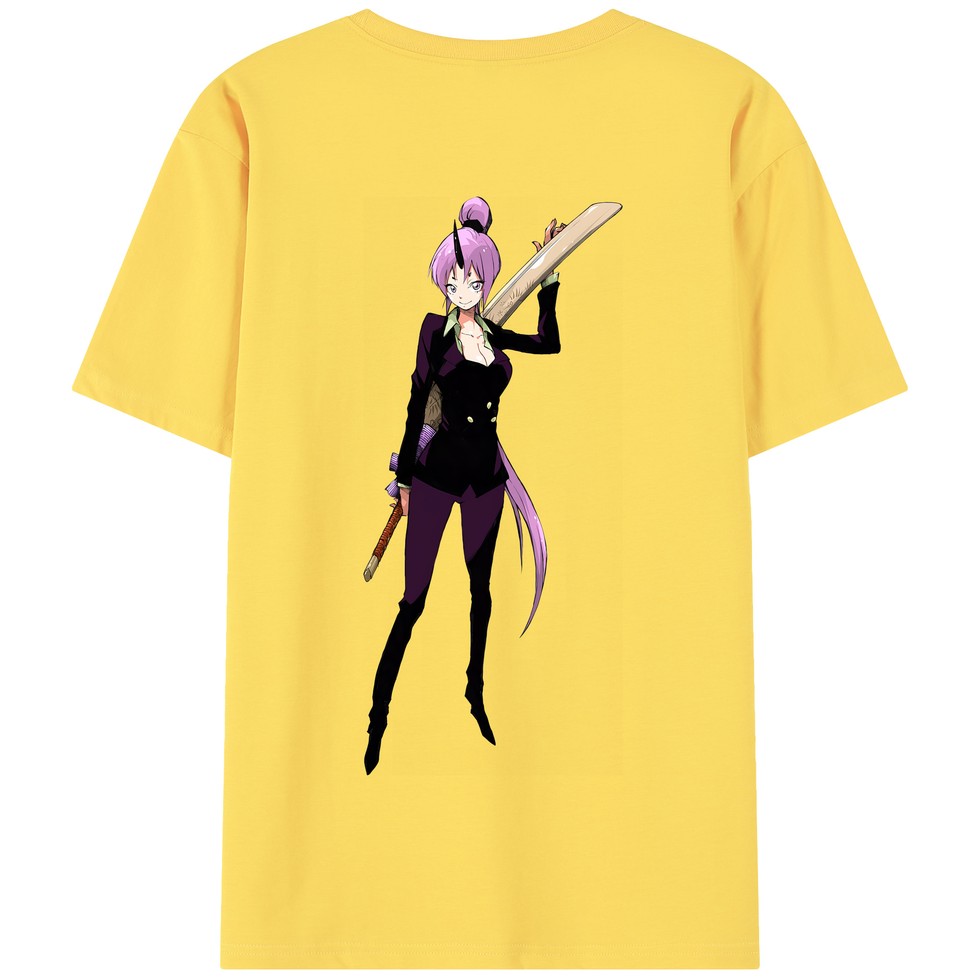 （画像用） 転スラ Regarding Reincarnated to Slime 綿100％半袖Tシャツ（背面プリント）
