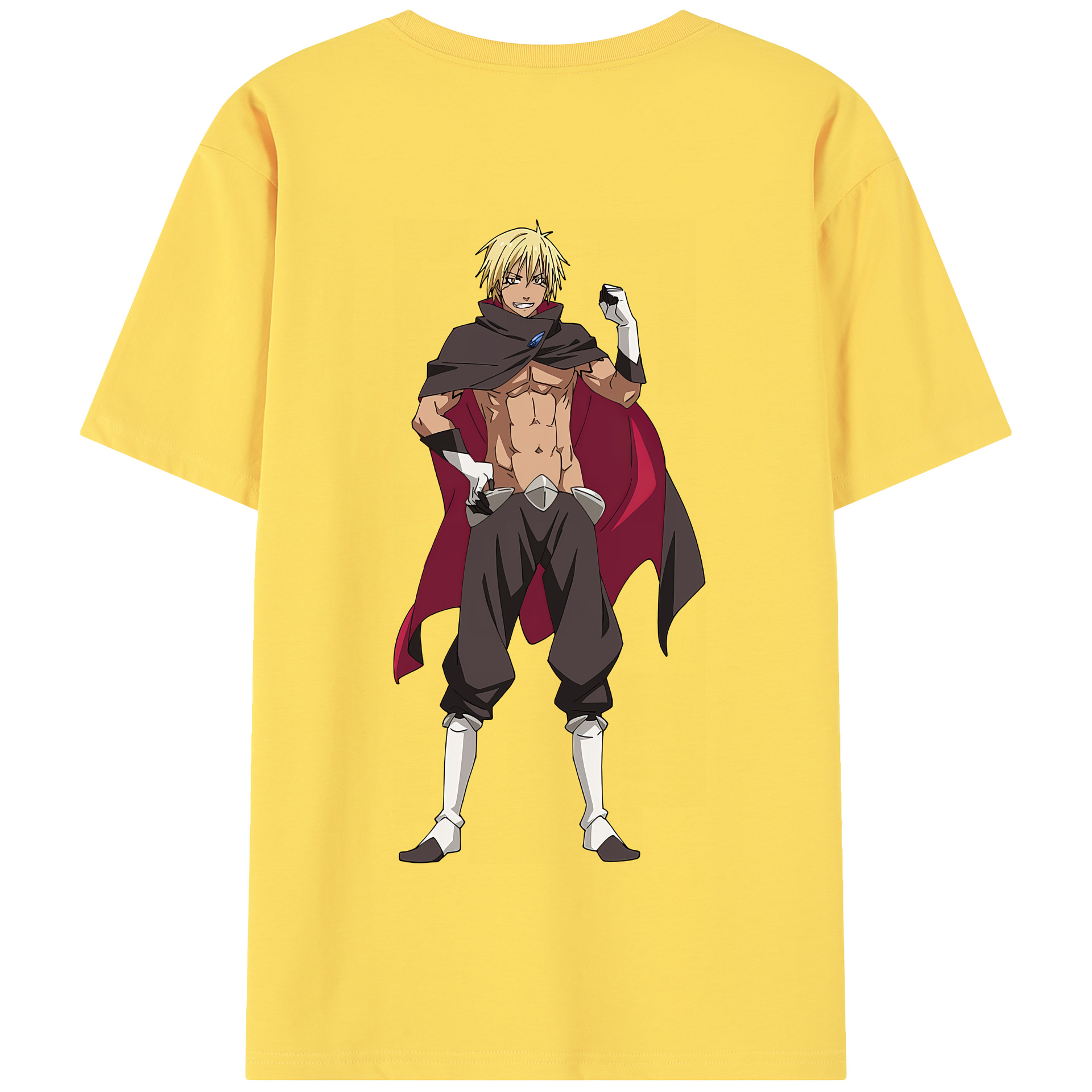 （画像用） 転スラ Regarding Reincarnated to Slime 綿100％半袖Tシャツ（背面プリント）